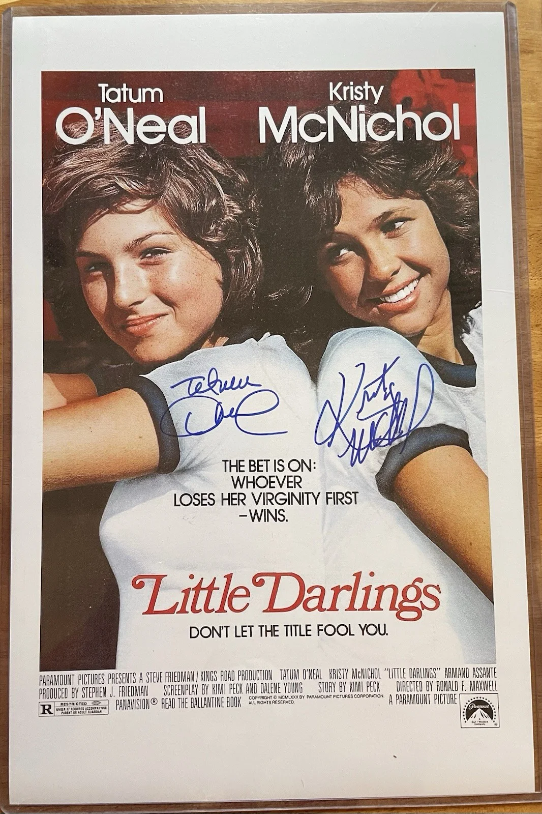 Tatum O'Neal & Kristy McNichol — "LITTLE DARLINGS" Kristy McNichol & Tatum O'Neal Autographed Photo In-Person COA