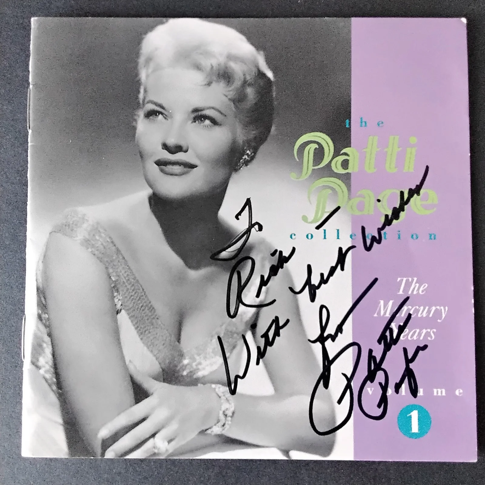 Patti Page SIGNED CD Cover Singer Old Cape Cod Doggie in Window Tennessee Waltz, изображение 2