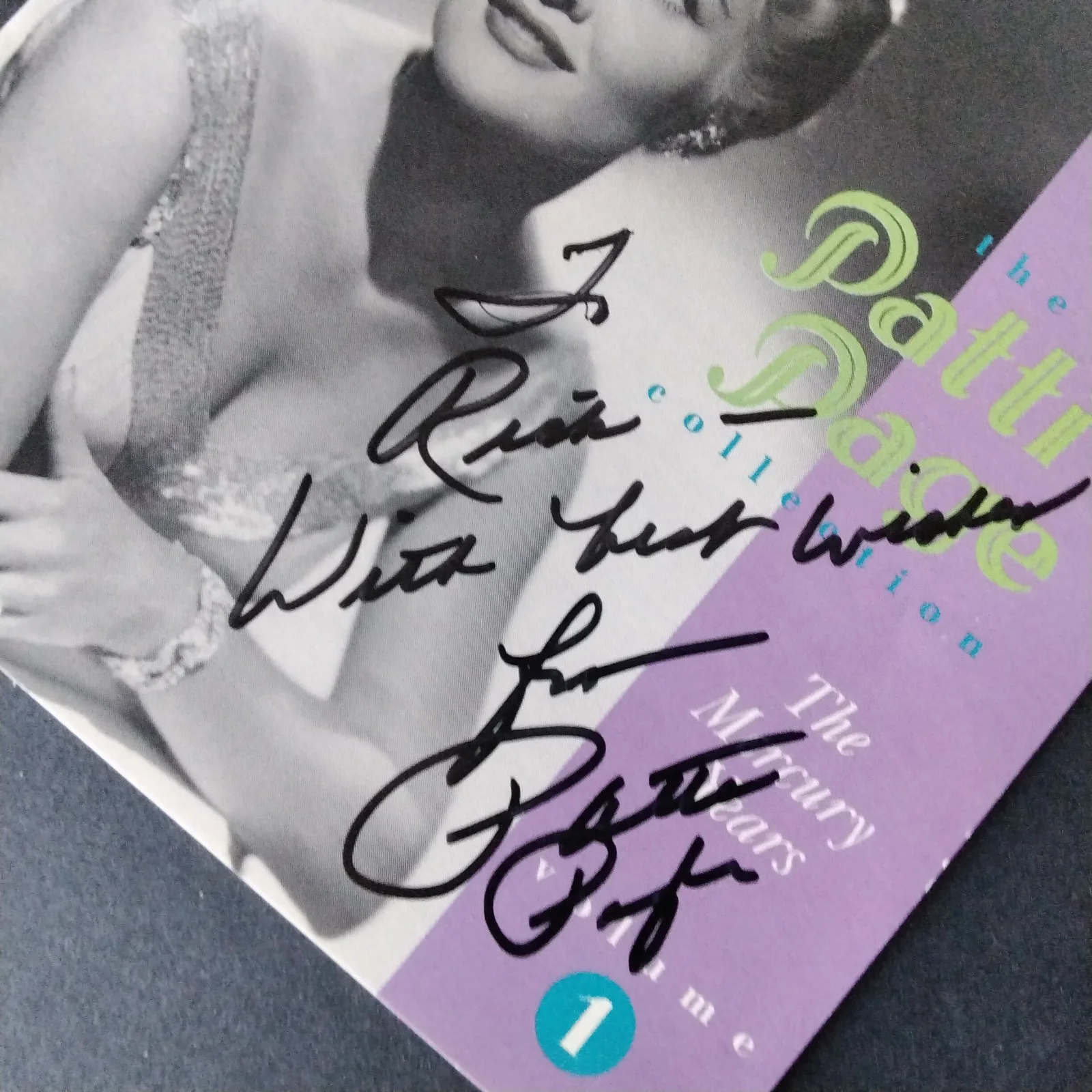 Patti Page SIGNED CD Cover Singer Old Cape Cod Doggie in Window Tennessee Waltz, изображение 4
