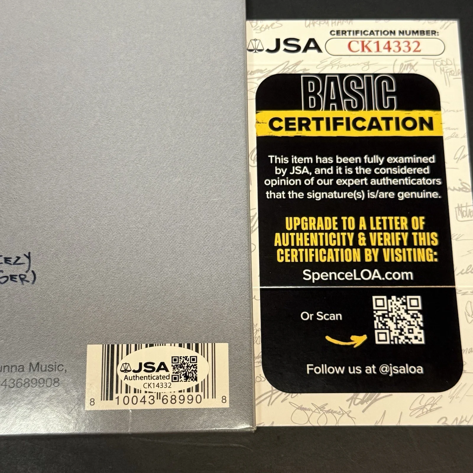 Gunna Signed Vinyl Inscribed Pushin P Autographed DS4EVER Album Wunna JSA COA, изображение 2