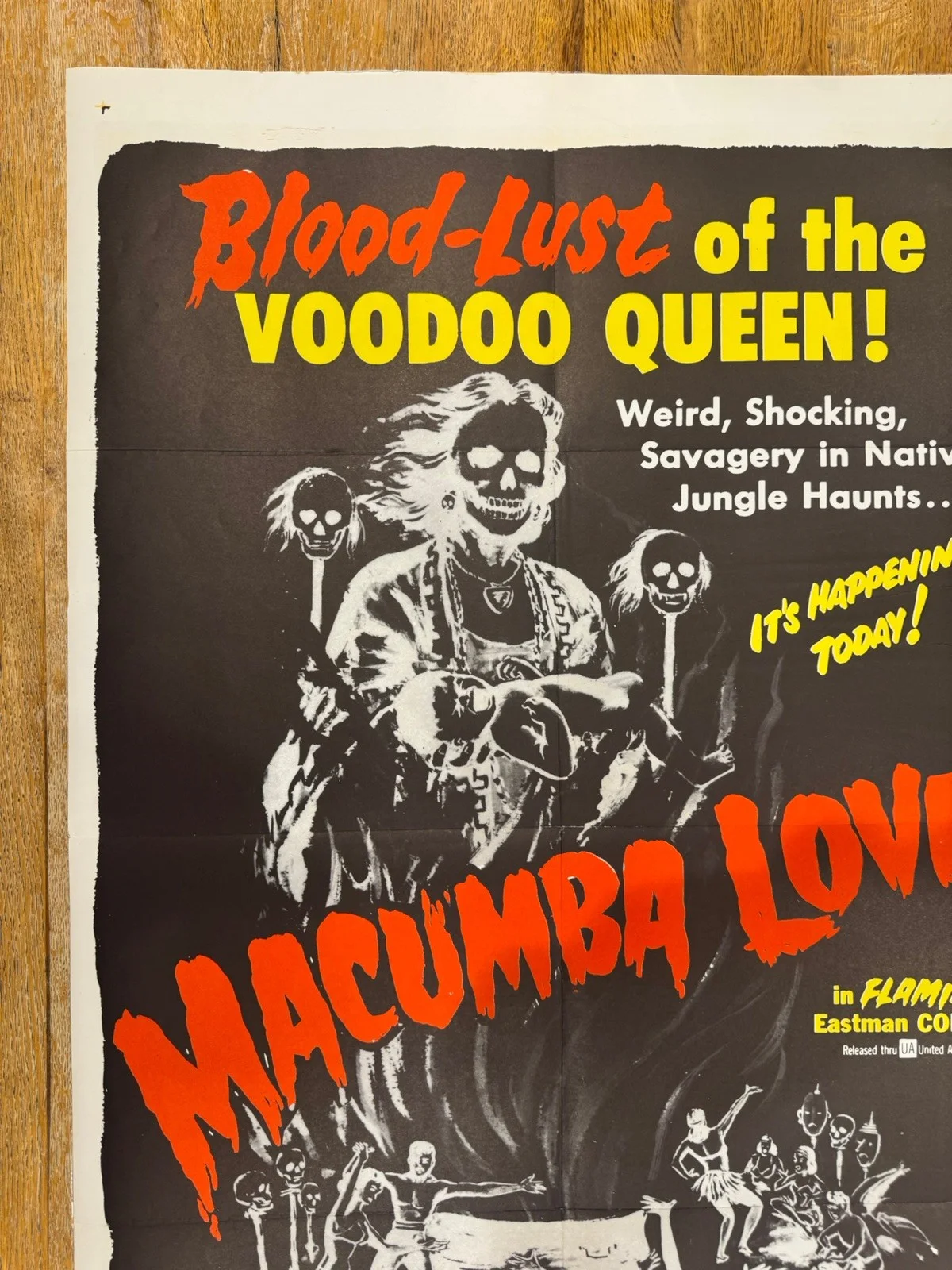 Macumba Love 1960 Original 27x41" US One Sheet Movie Poster Rare, изображение 3