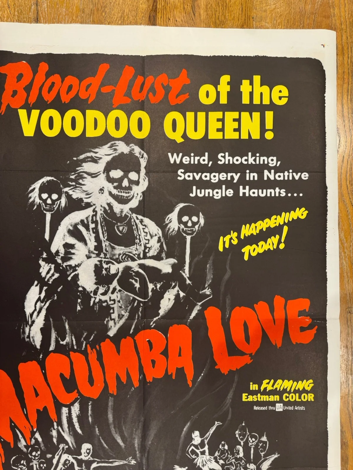 Macumba Love 1960 Original 27x41" US One Sheet Movie Poster Rare, изображение 5