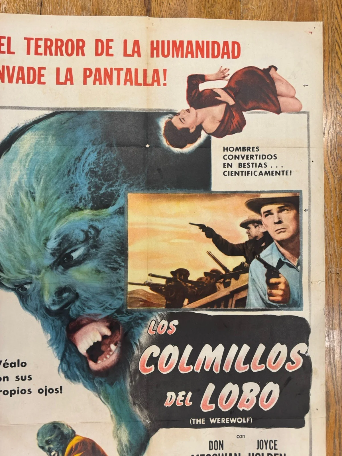 The Werewolf 1956 Original 27x41" US One Sheet Movie Poster Rare, изображение 2