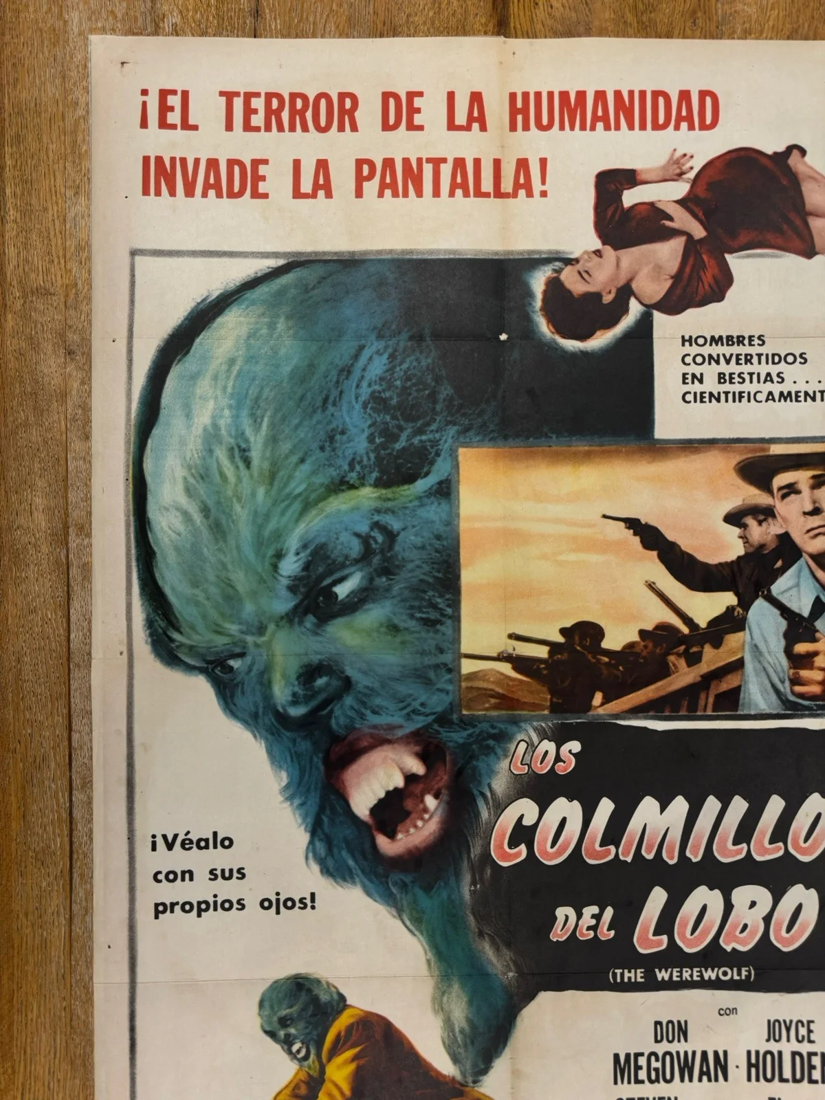 The Werewolf 1956 Original 27x41" US One Sheet Movie Poster Rare, изображение 4