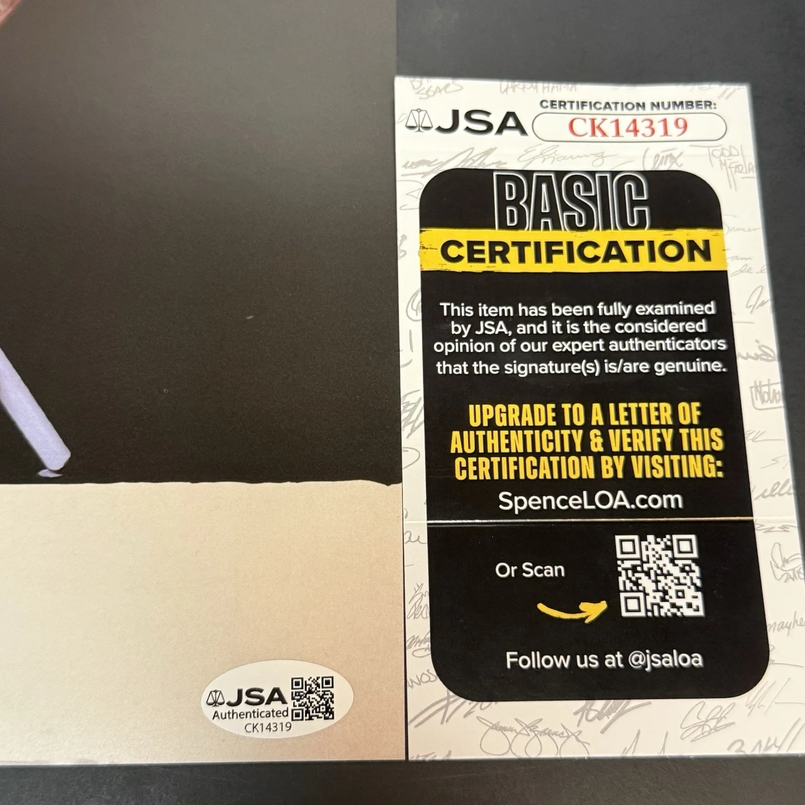 Sabrina Carpenter Signed Vinyl Insert Man's Best Friend Autographed Album JSA, image 3