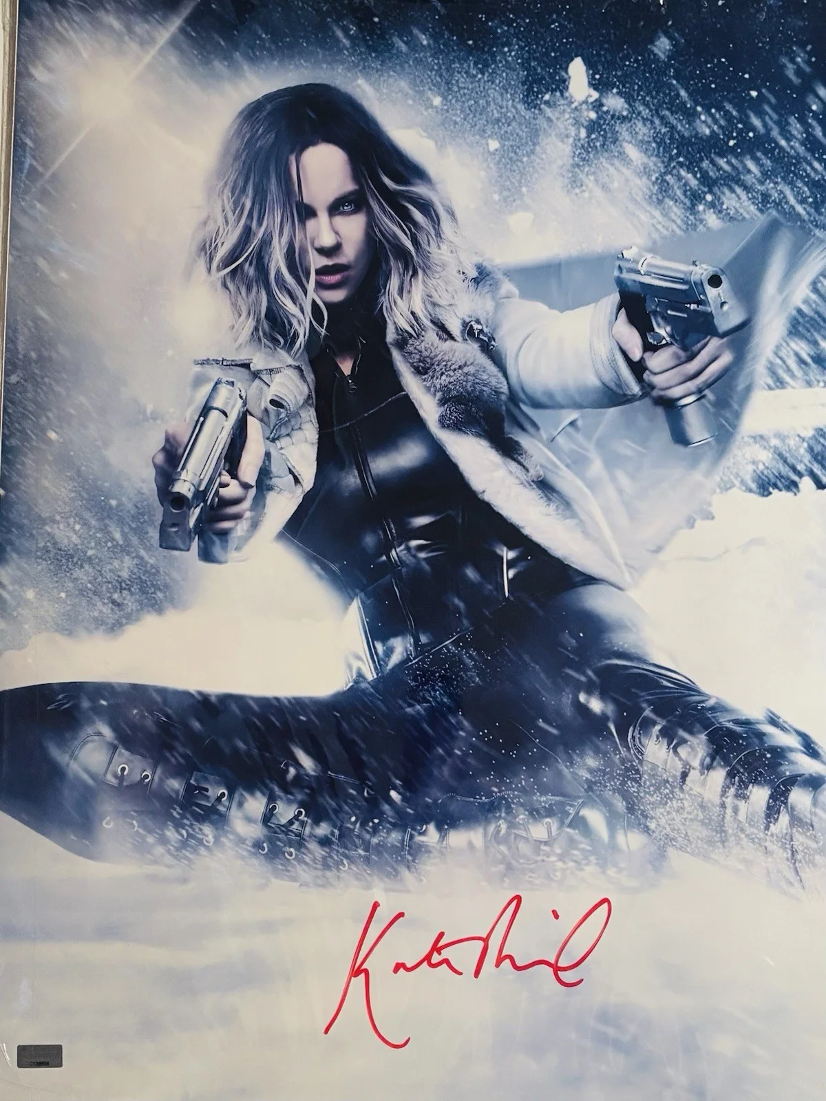 Kate Beckinsale Underworld Selene Single 16x20 COA Celebrity Authentication, image 4