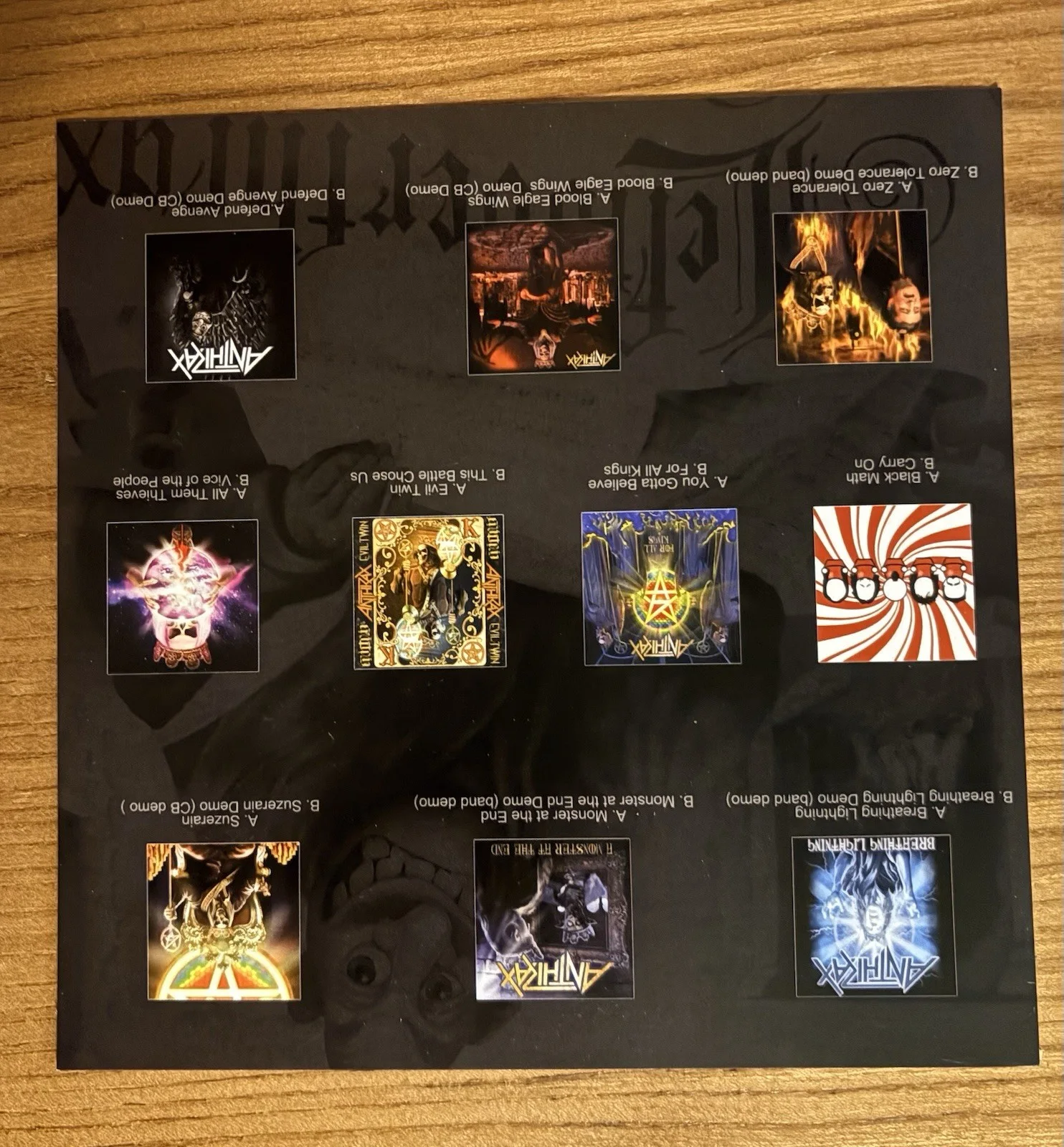 Anthrax For All Kings Box Set 45s Signed By the Band In Yellow W/COA #14 of 129, изображение 4