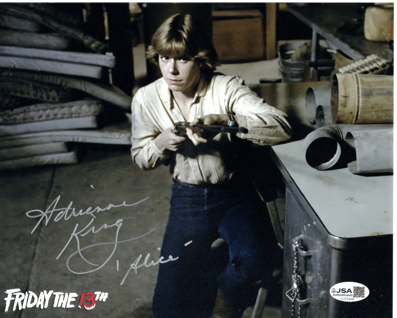 Adrienne King — Adrienne King signed 8x10 Photo Alice Hardy Friday the 13th JSA Authentication