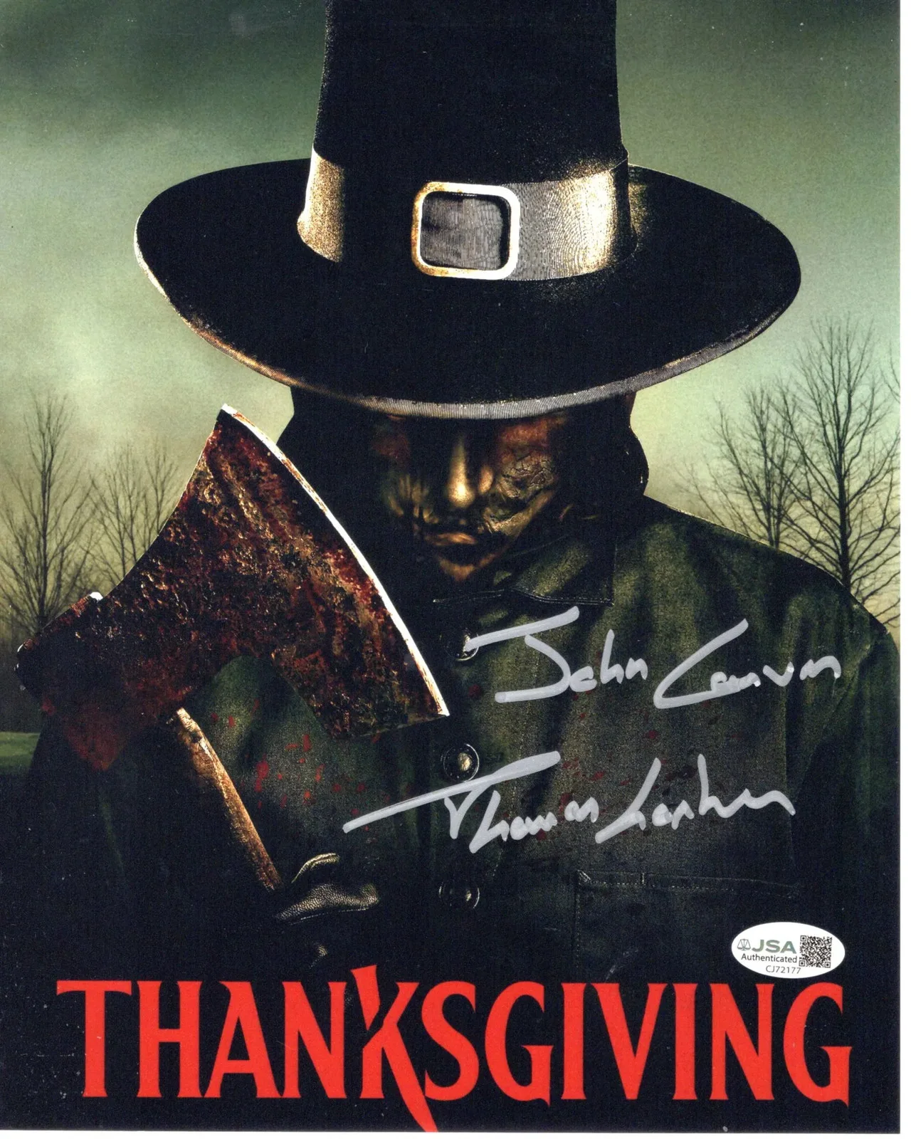 Thomas Lorber — Thomas Lorber signed 8x10 Photo John Carver - Thanksgiving JSA Authentication
