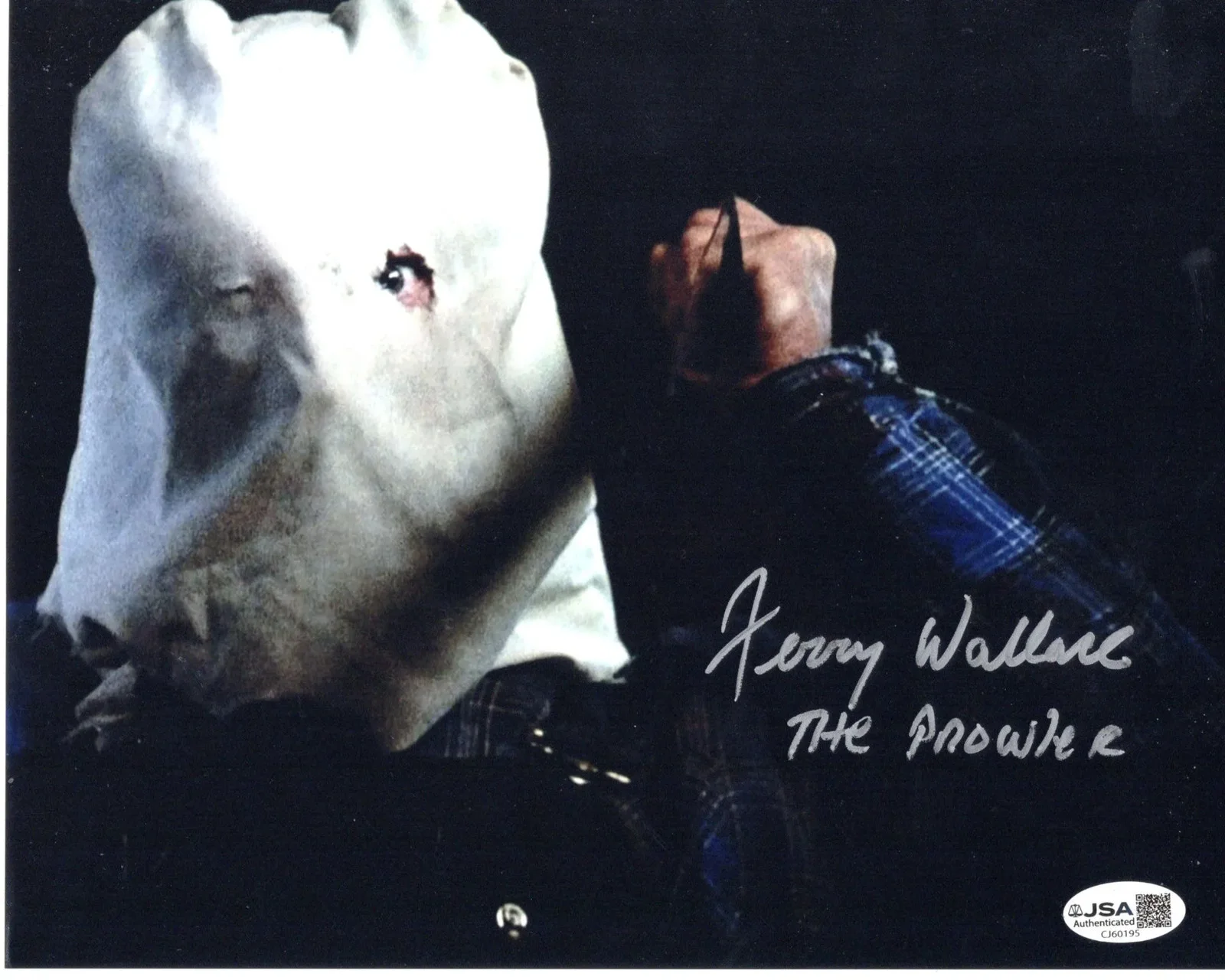 Jerry Wallace — Jerry Wallace signed 8x10 Photo The Prowler - Jason Voorhees JSA Authentication