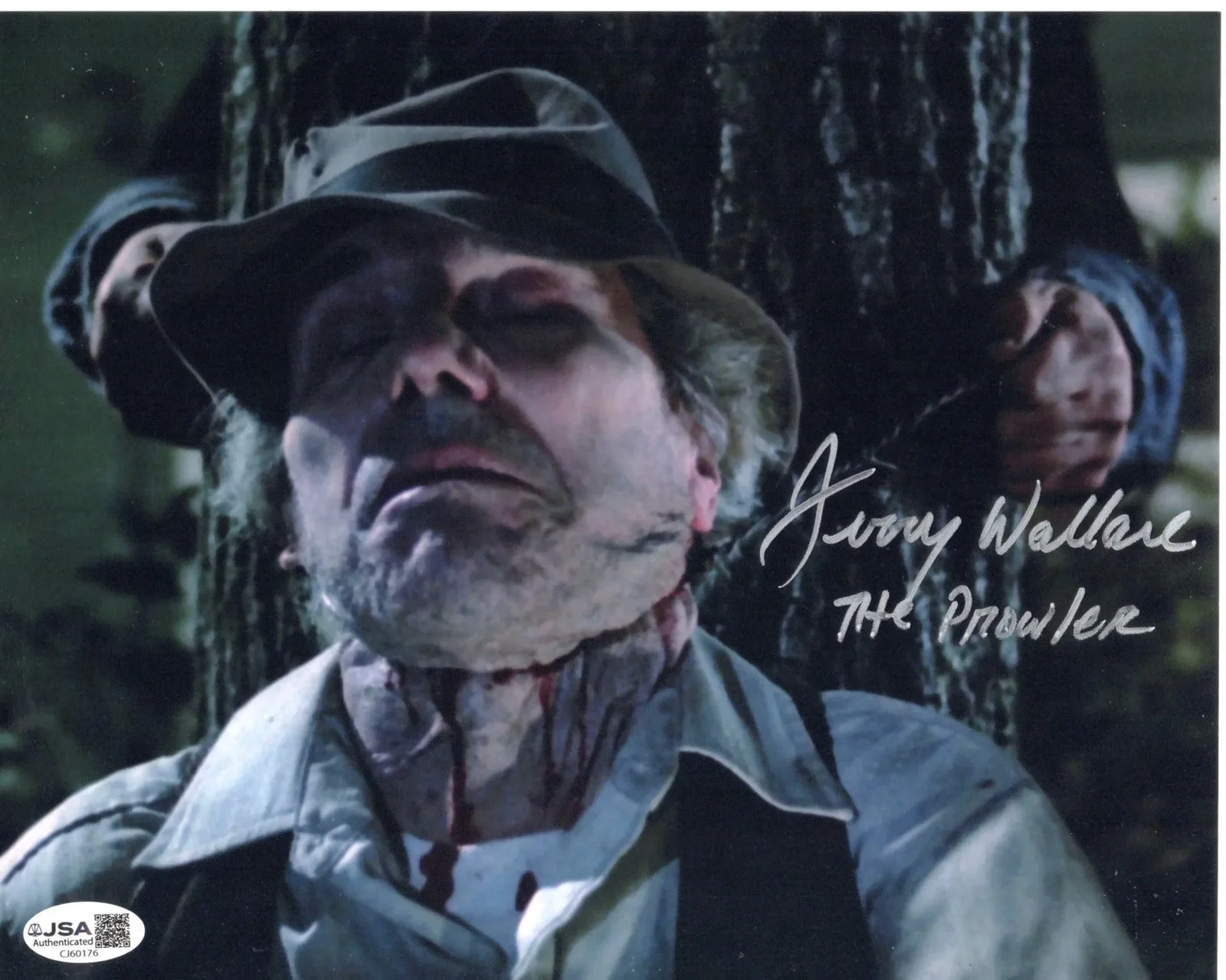 Jerry Wallace — Jerry Wallace signed 8x10 Photo The Prowler - Jason Voorhees JSA Authentication
