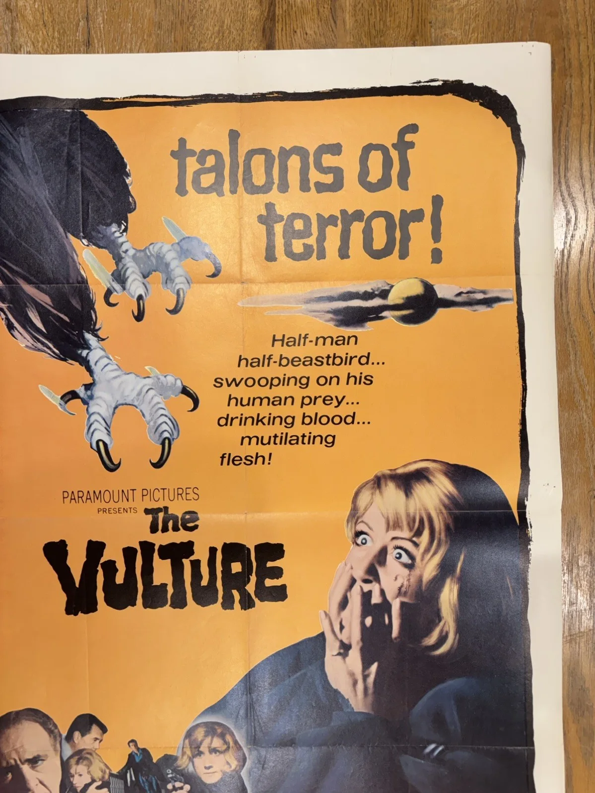 The Vulture 1966 27x41" US One Sheet Movie Poster, image 3