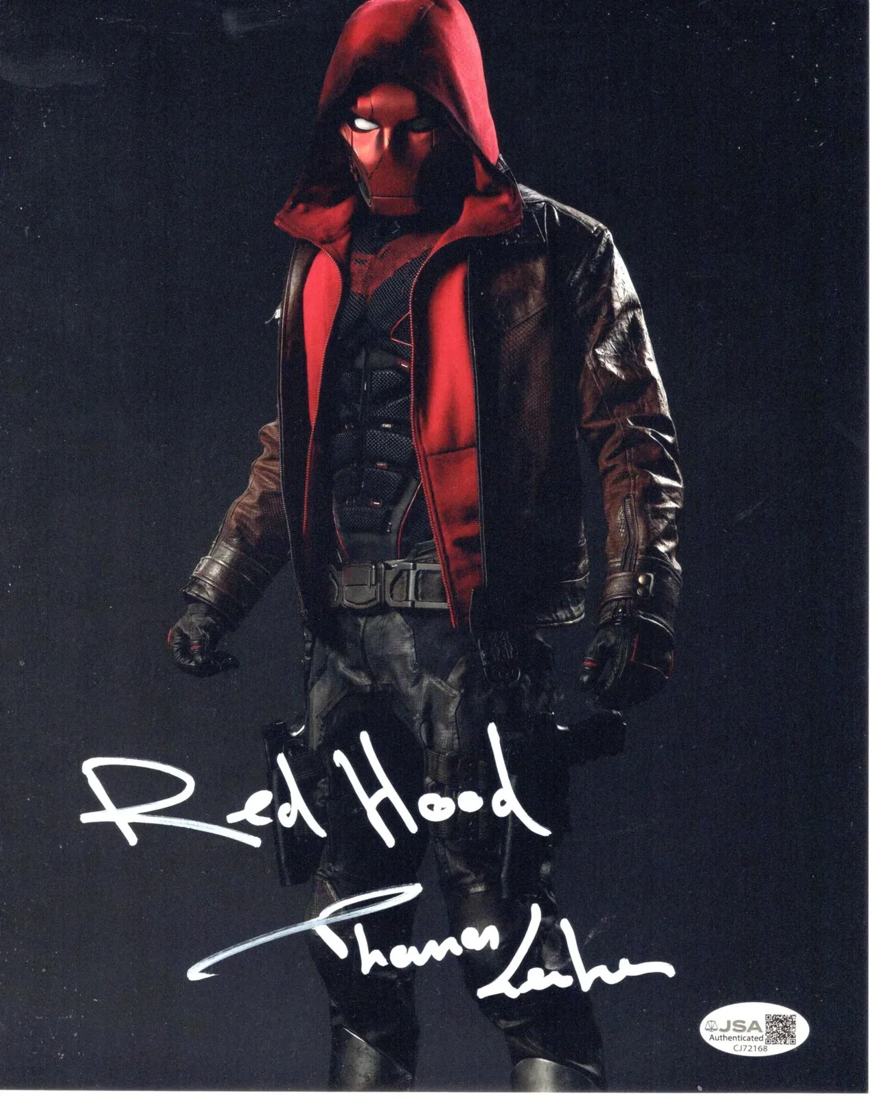 Thomas Lorber — Thomas Lorber signed 8x10 Photo Red Hood - DC's Titans JSA Authentication