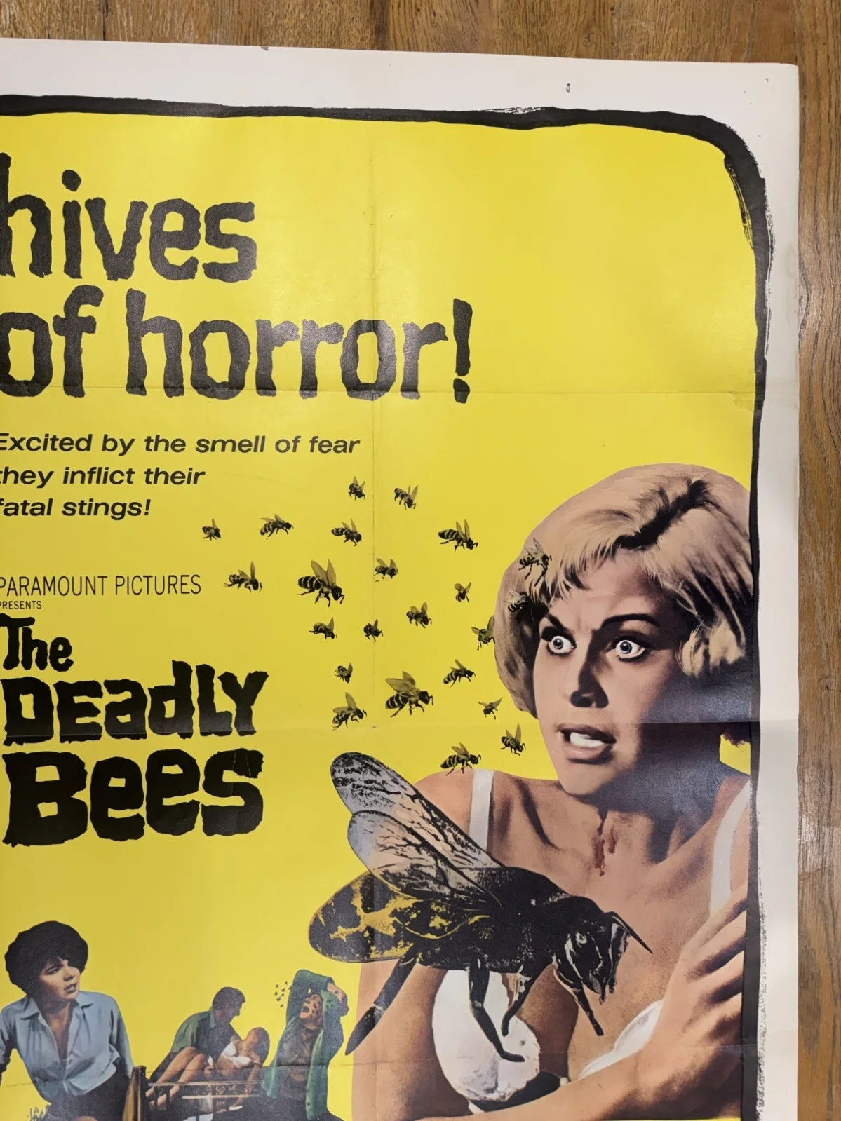 The Deadly Bees 1966 Original 27x41" US One Sheet Movie Poster, image 3