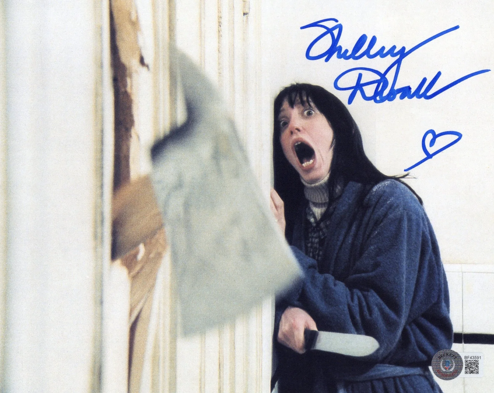 Shelley Duvall — SHELLEY DUVALL SIGNED 'THE SHINING' WENDY 8x10 MOVIE PHOTO HORROR BECKETT COA