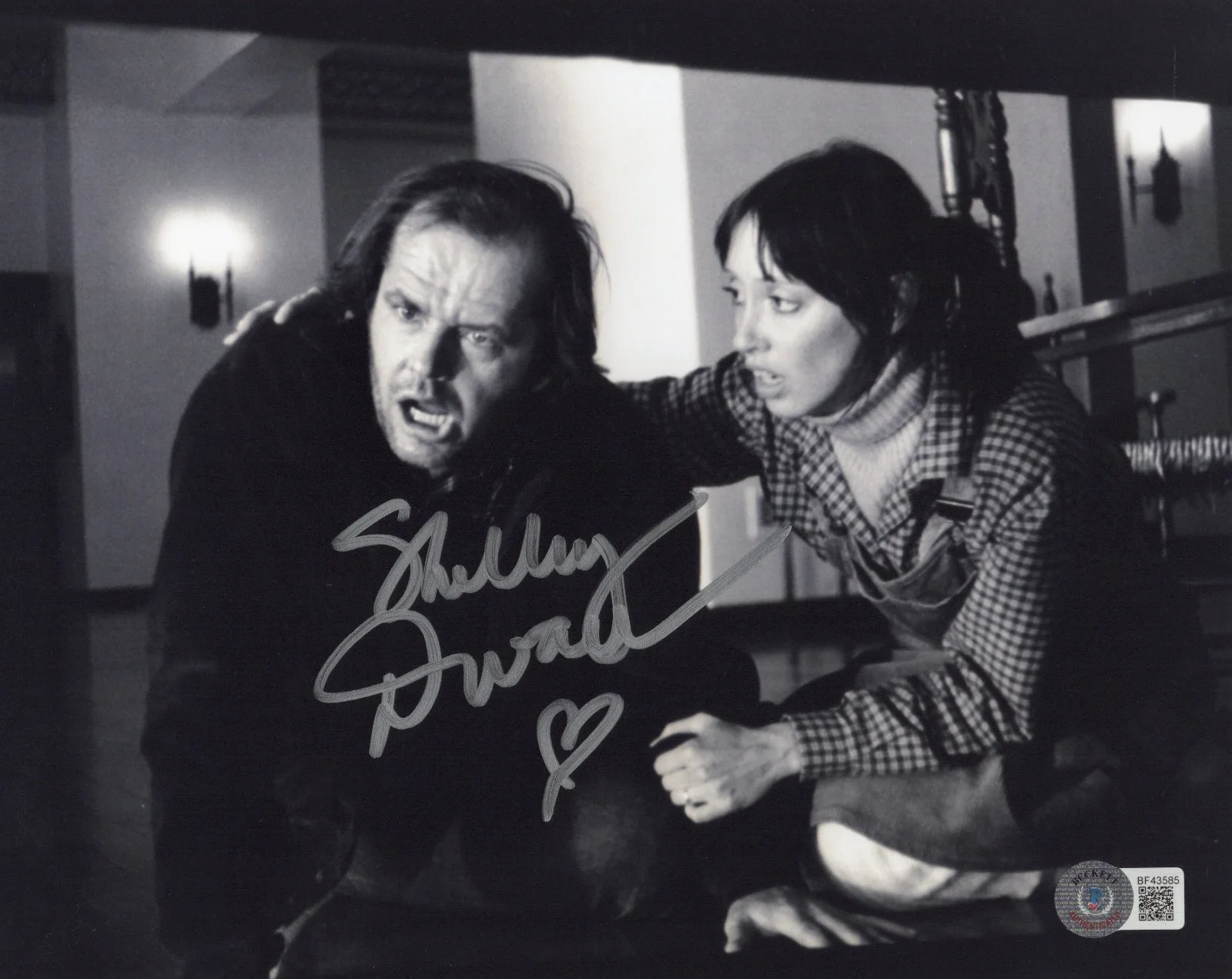 SHELLEY DUVALL SIGNED 'THE SHINING' WENDY TORRANCE 8x10 MOVIE PHOTO BECKETT COA, изображение 2