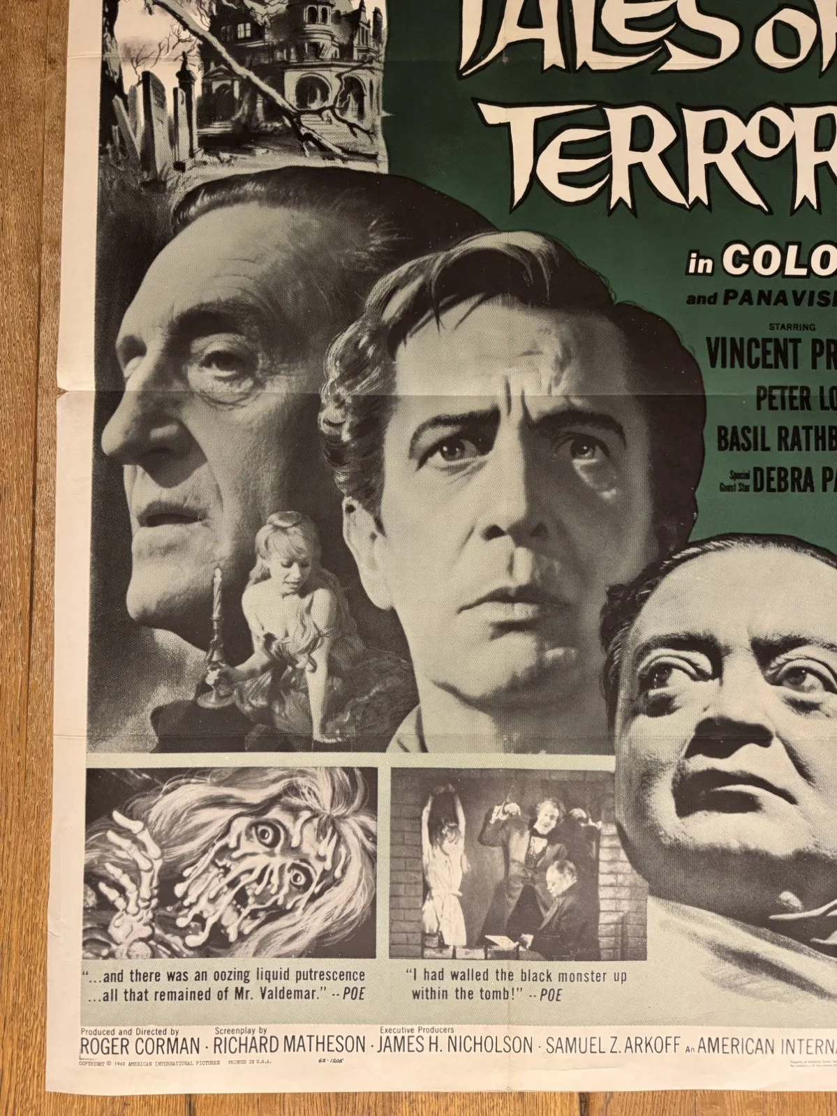 Tales of Terror 1962 Original 27x41" US One Sheet Movie Poster, изображение 4