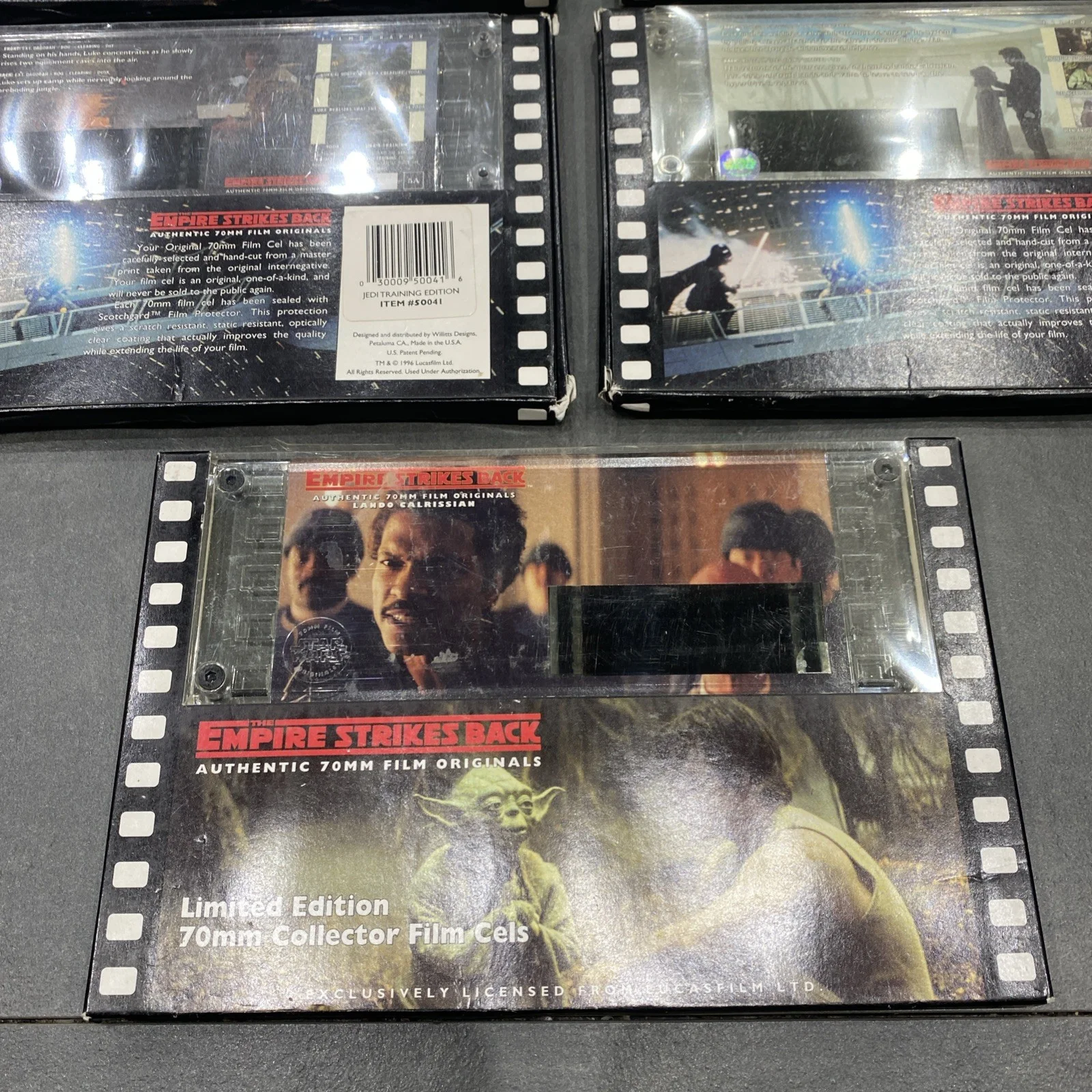 13 x STAR WARS EMPIRE STRIKES BACK LIMITED EDITION 70mm COLLECTOR FILM CELLS, изображение 4