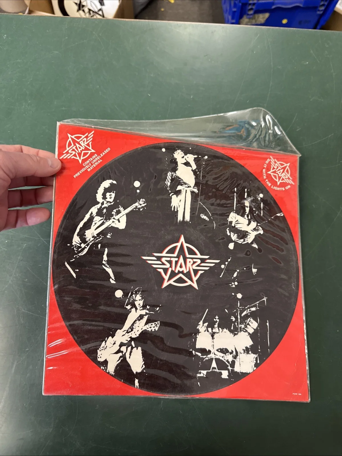 STARZ Vinyl album Do It With The Lights On 1987 clear vinyl, image 5