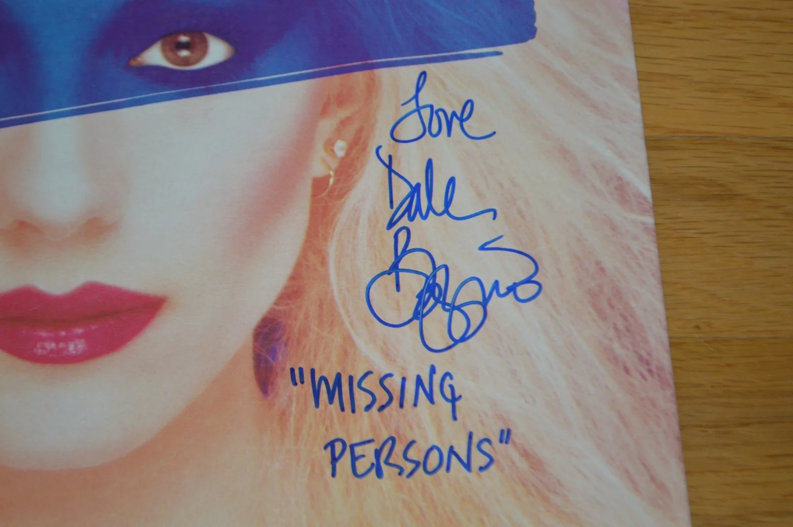Missing Persons Dale Bozzio Signed "Spring Session M" Vinyl LP Cover w/ PSA COA, image 3