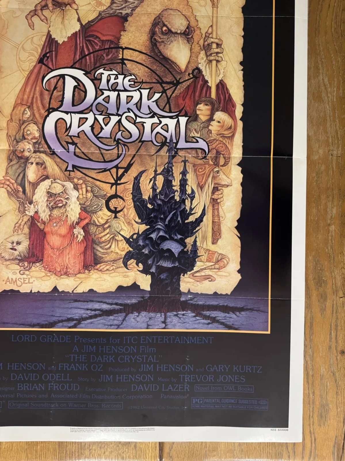 The Dark Crystal 1983 Original 27x41" US One Sheet Movie Poster, image 5