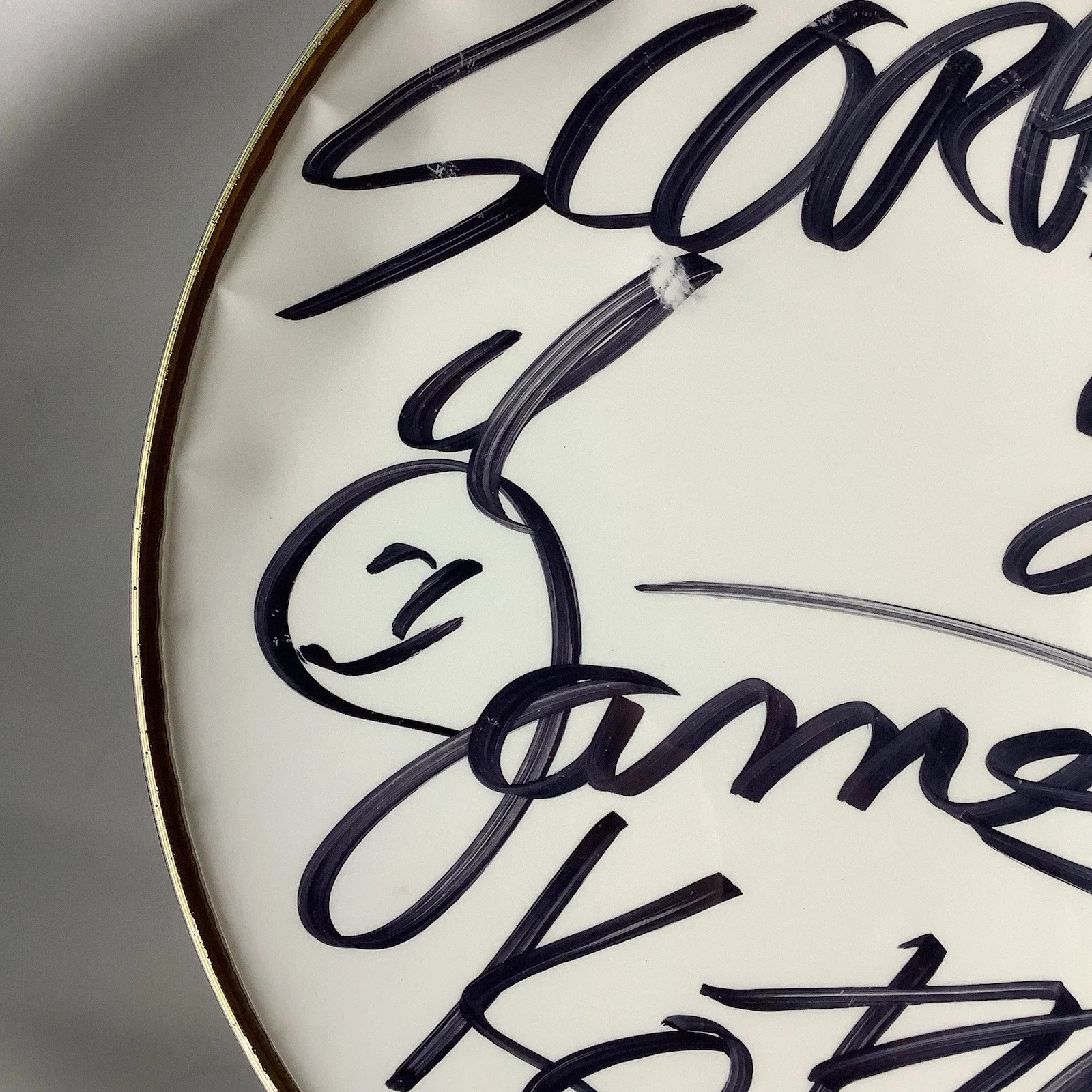 RARE James Kottak Scorpions Drummer Signed Autographed Drum Head 2012 Tour, image 3