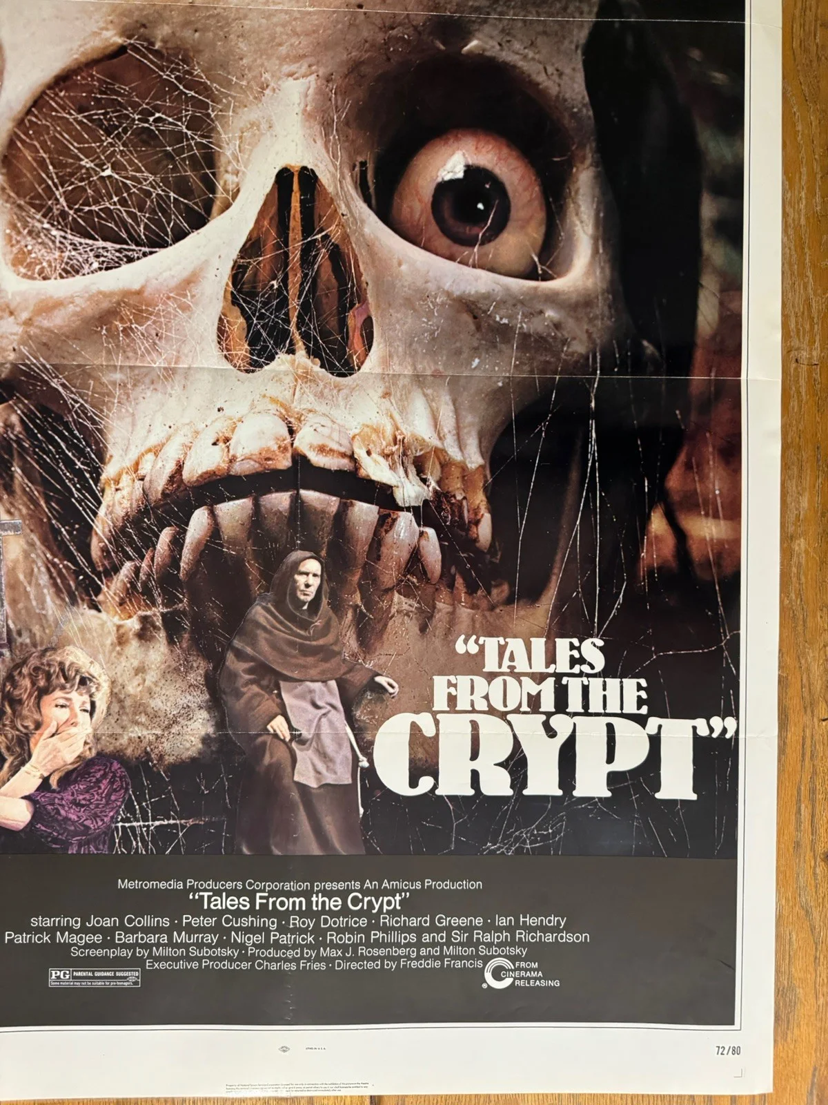 Tales From The Crypt 1972 Original 27x41" US One Sheet Movie Poster, изображение 4
