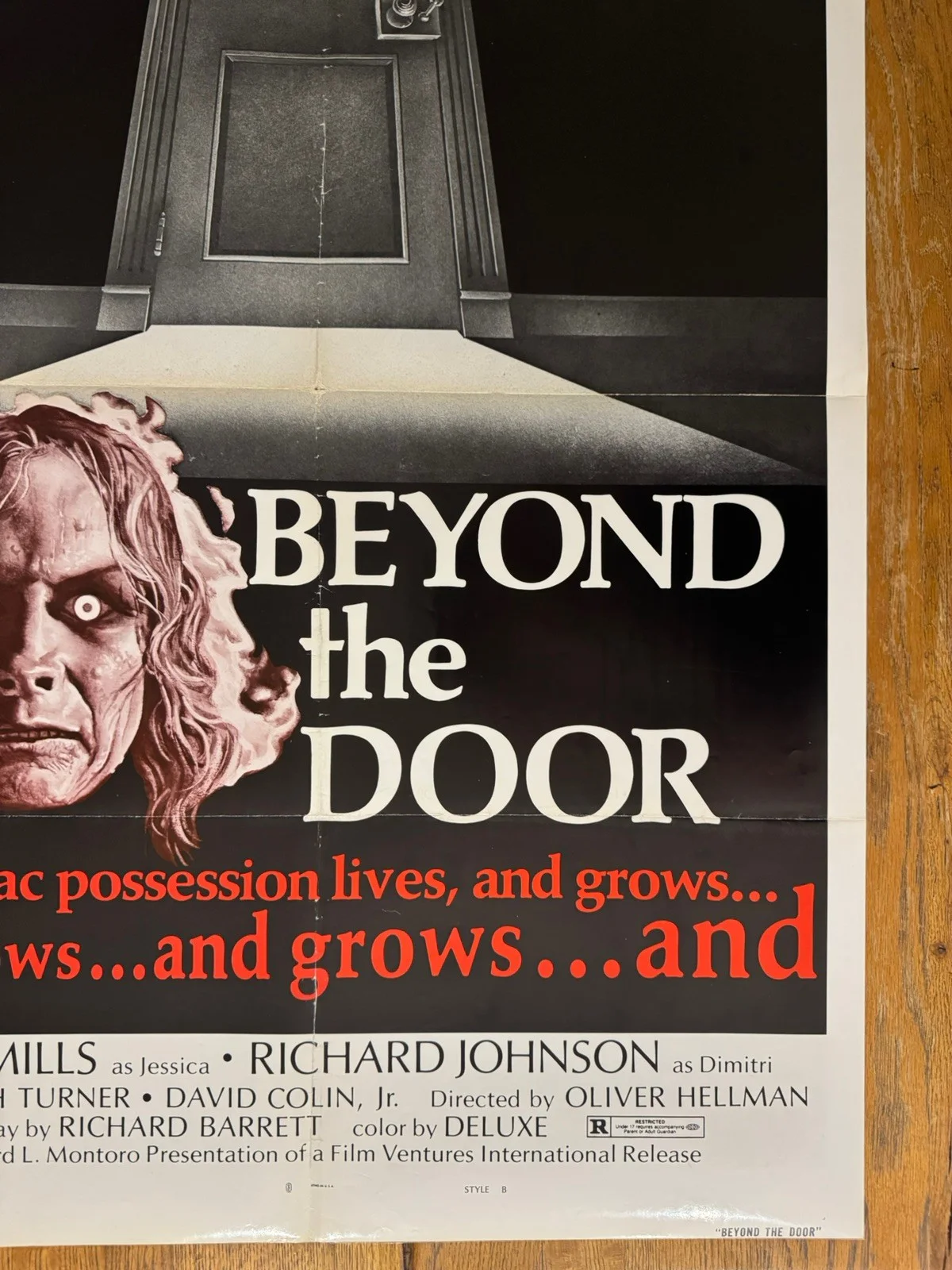 Beyond The Door 1974 Original 27x41" US One Sheet Movie Poster, изображение 4