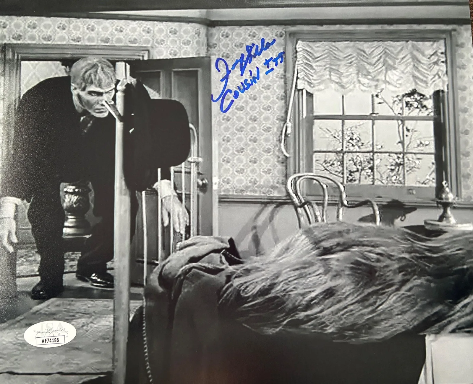 Felix Silla — The Addams Family Autograph 8x10, Felix Silla; Deceased (JSA)