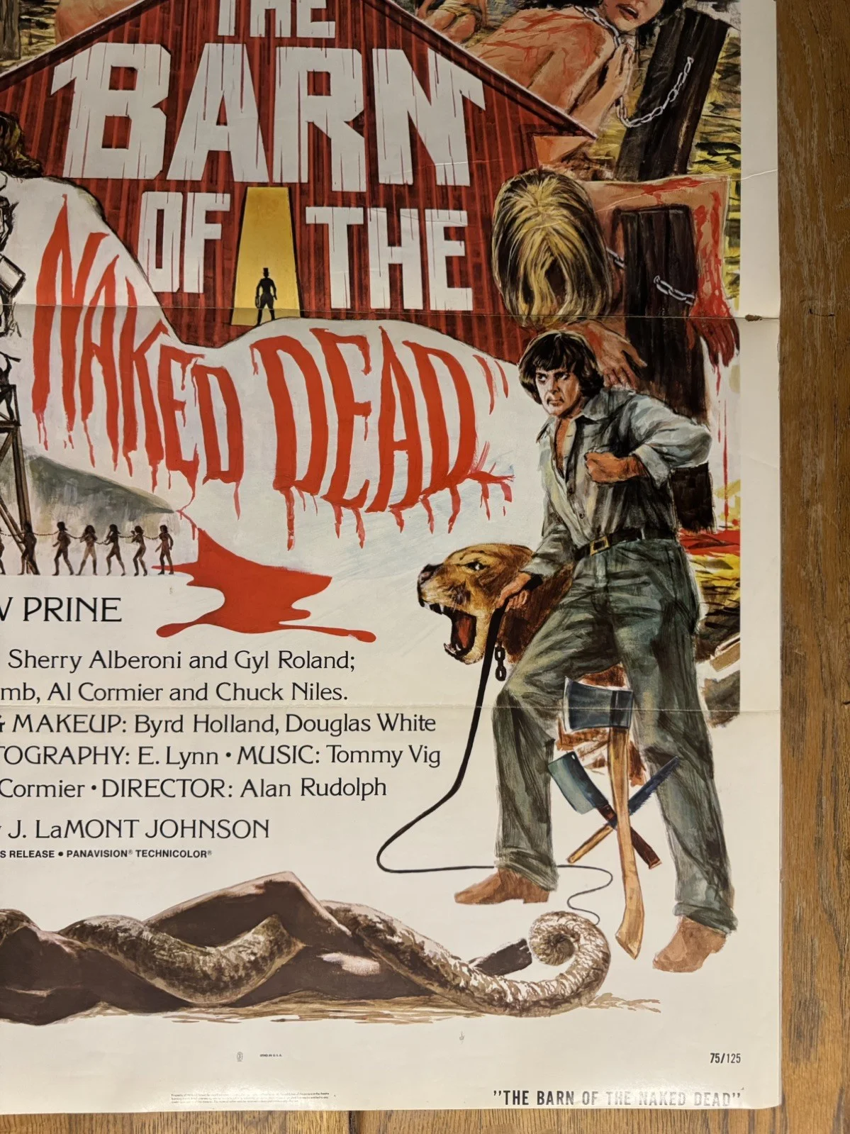 The Barn Of The Naked Dead 1975 Original 27x41" US One Sheet Movie Poster, изображение 4
