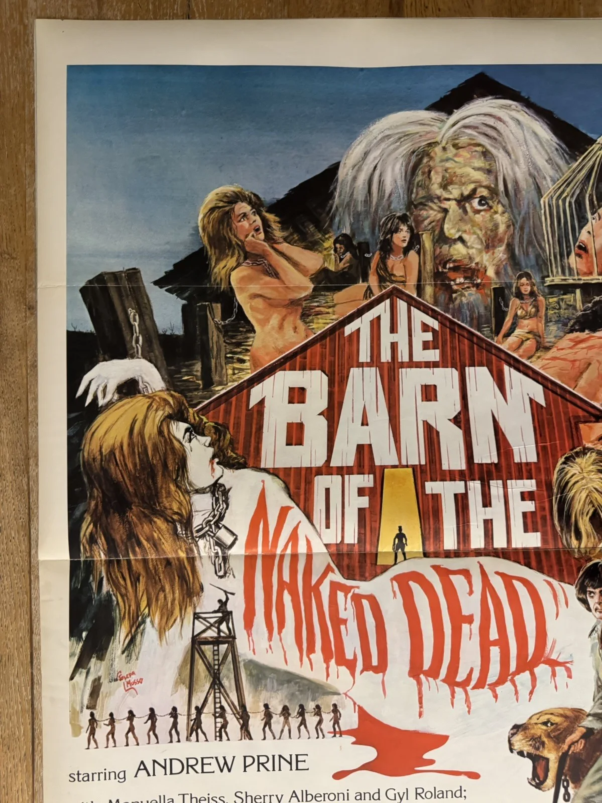 The Barn Of The Naked Dead 1975 Original 27x41" US One Sheet Movie Poster, изображение 5