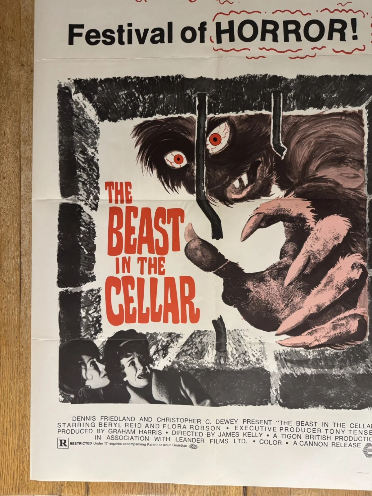 Beast In The Cellar 1971 Original 27x41" US One Sheet Movie Poster, image 2
