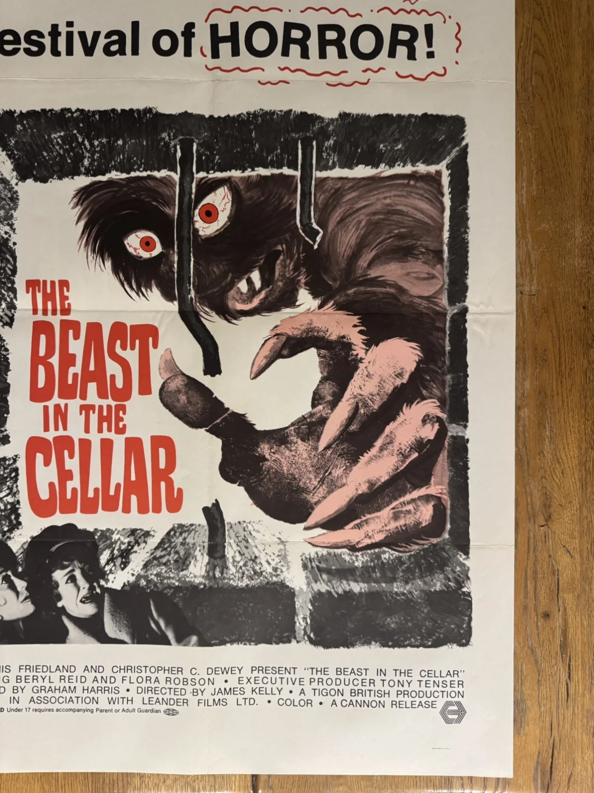 Beast In The Cellar 1971 Original 27x41" US One Sheet Movie Poster, image 3