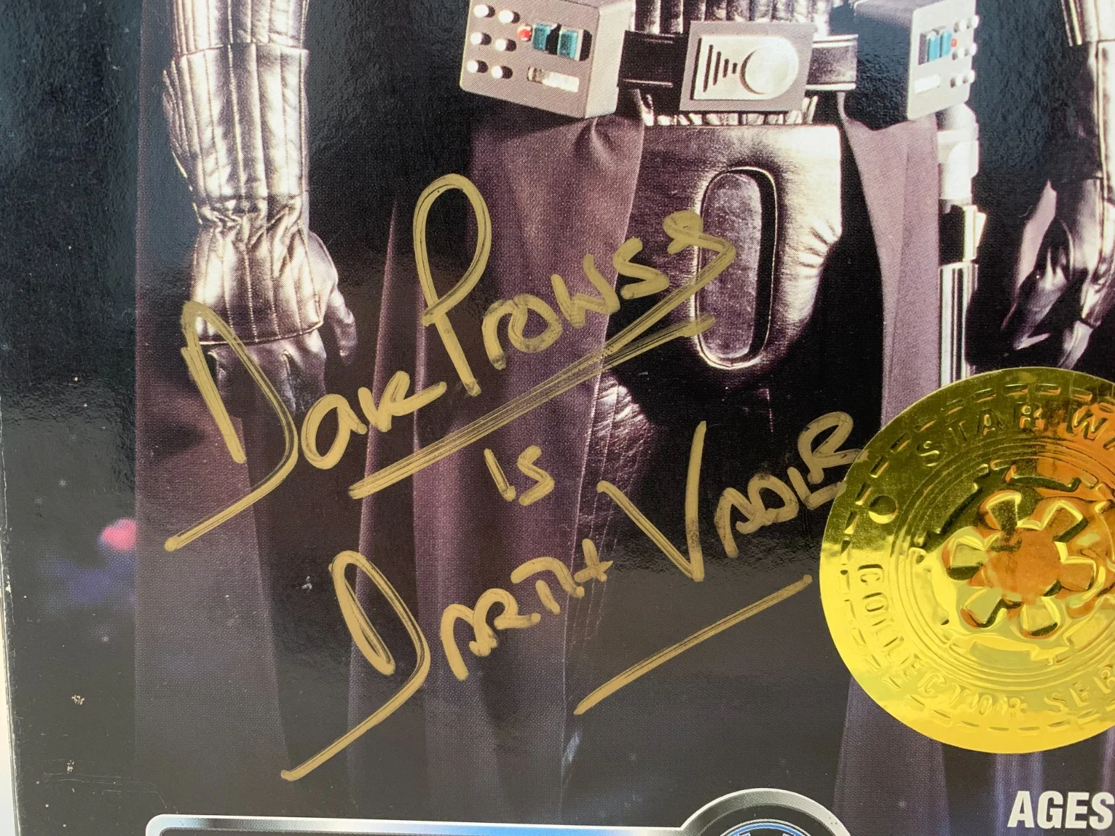 David Prowse — NEW Kenner 12" Collector Series Darth Vader Signed By Dave Prowse JSA COA ~1996, изображение 3