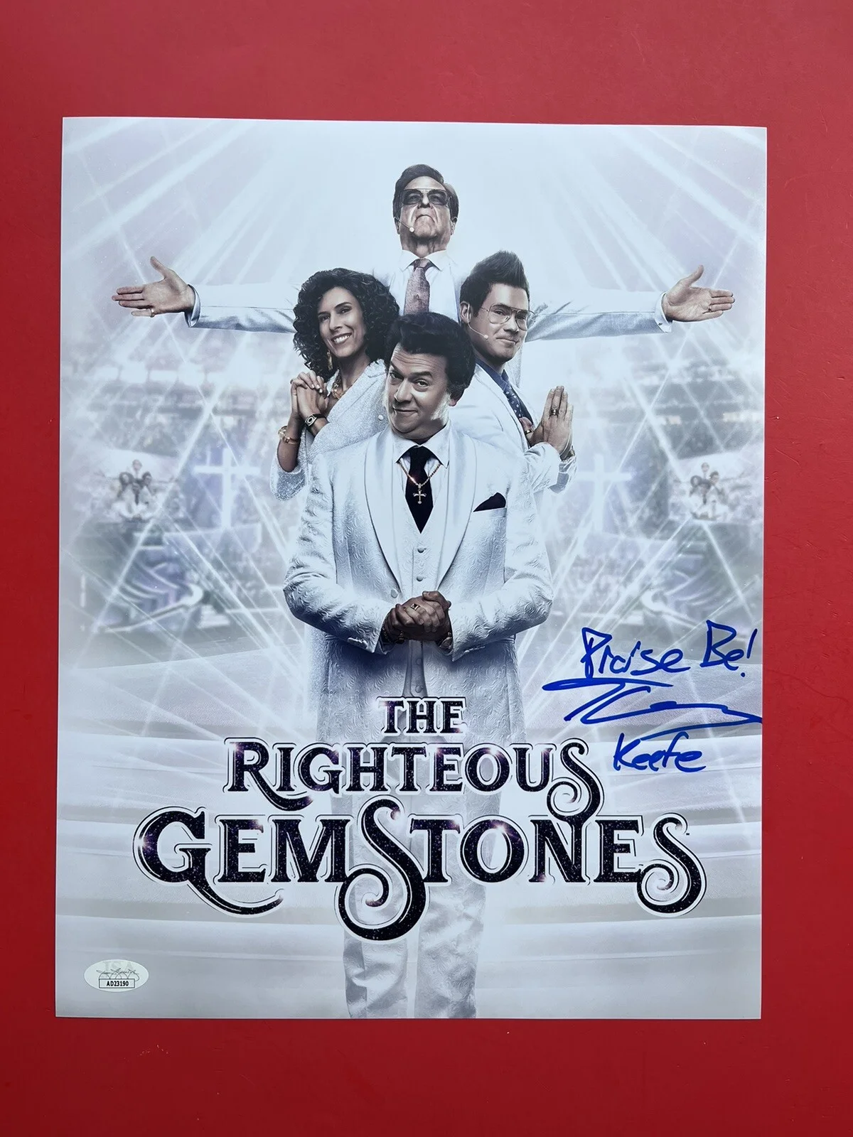 Tony Cavalero — Tony Cavalero Signed Righteous Gemstones 11x14 Photo JSA COA Keefe HBO, изображение 2