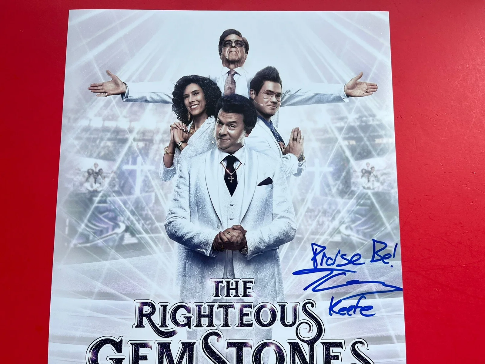 Tony Cavalero — Tony Cavalero Signed Righteous Gemstones 11x14 Photo JSA COA Keefe HBO, изображение 4
