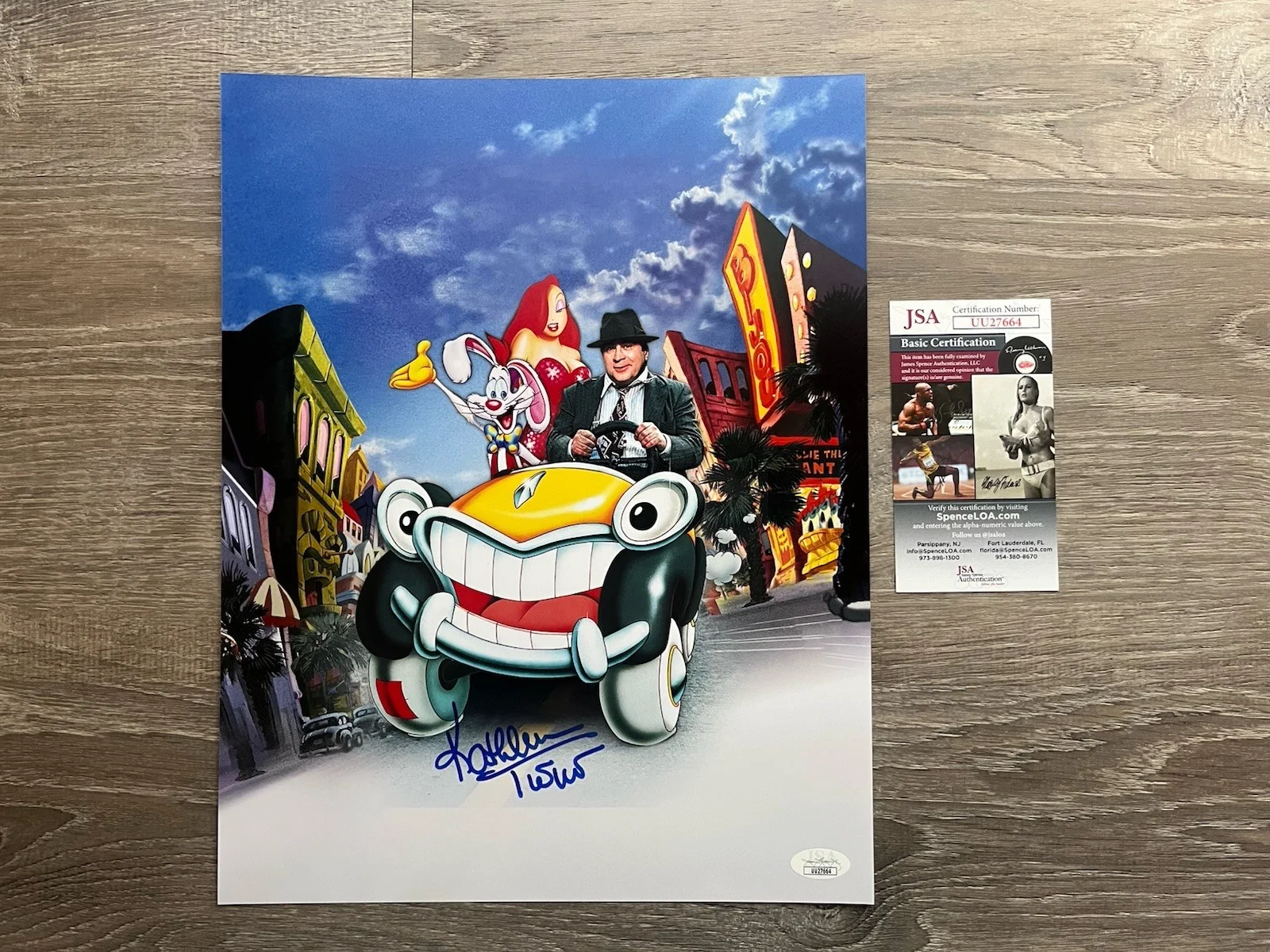 Kathleen Turner — KATHLEEN TURNER Signed Jessica Rabbit 11x14 Photo JSA COA Roger Rabbit