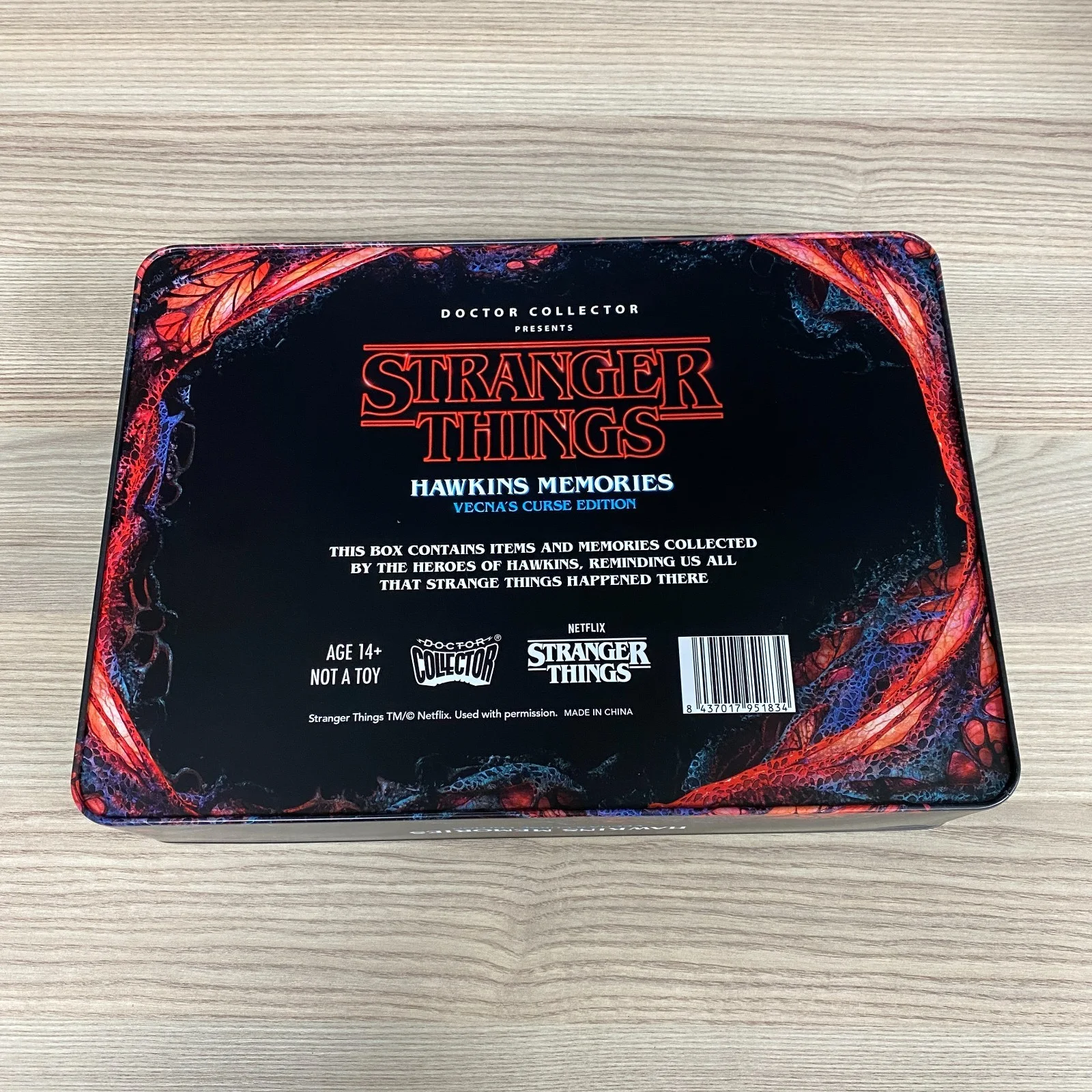 EMPTY STRANGER THINGS VECNA'S CURSE EDITION HAWKINS MEMORIES TIN THE UPSIDE DOWN, image 4