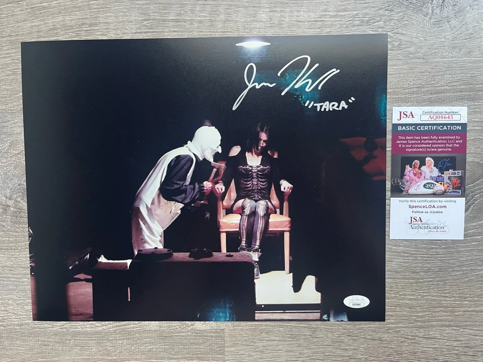 Jenna Kanell — Jenna Kanell Signed Terrifier 11x14 Photo JSA COA Tara Art The Clown Horror