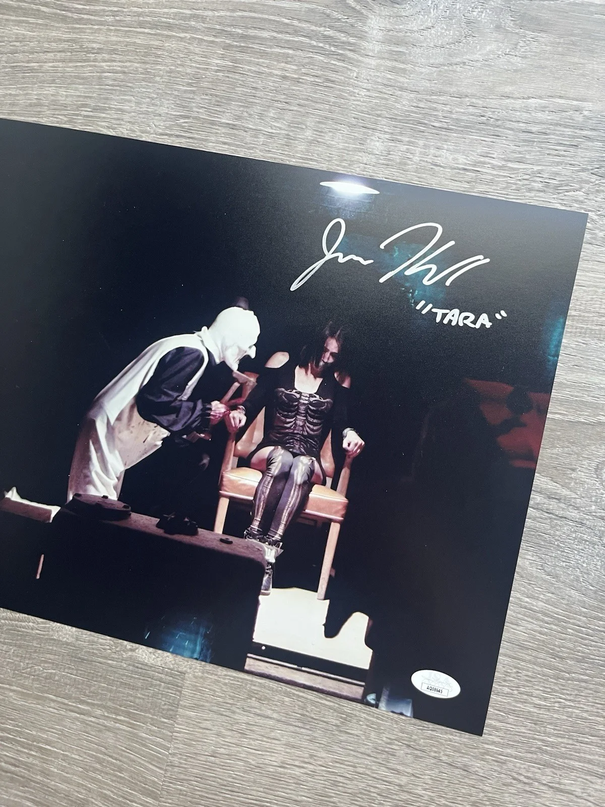 Jenna Kanell — Jenna Kanell Signed Terrifier 11x14 Photo JSA COA Tara Art The Clown Horror, изображение 5