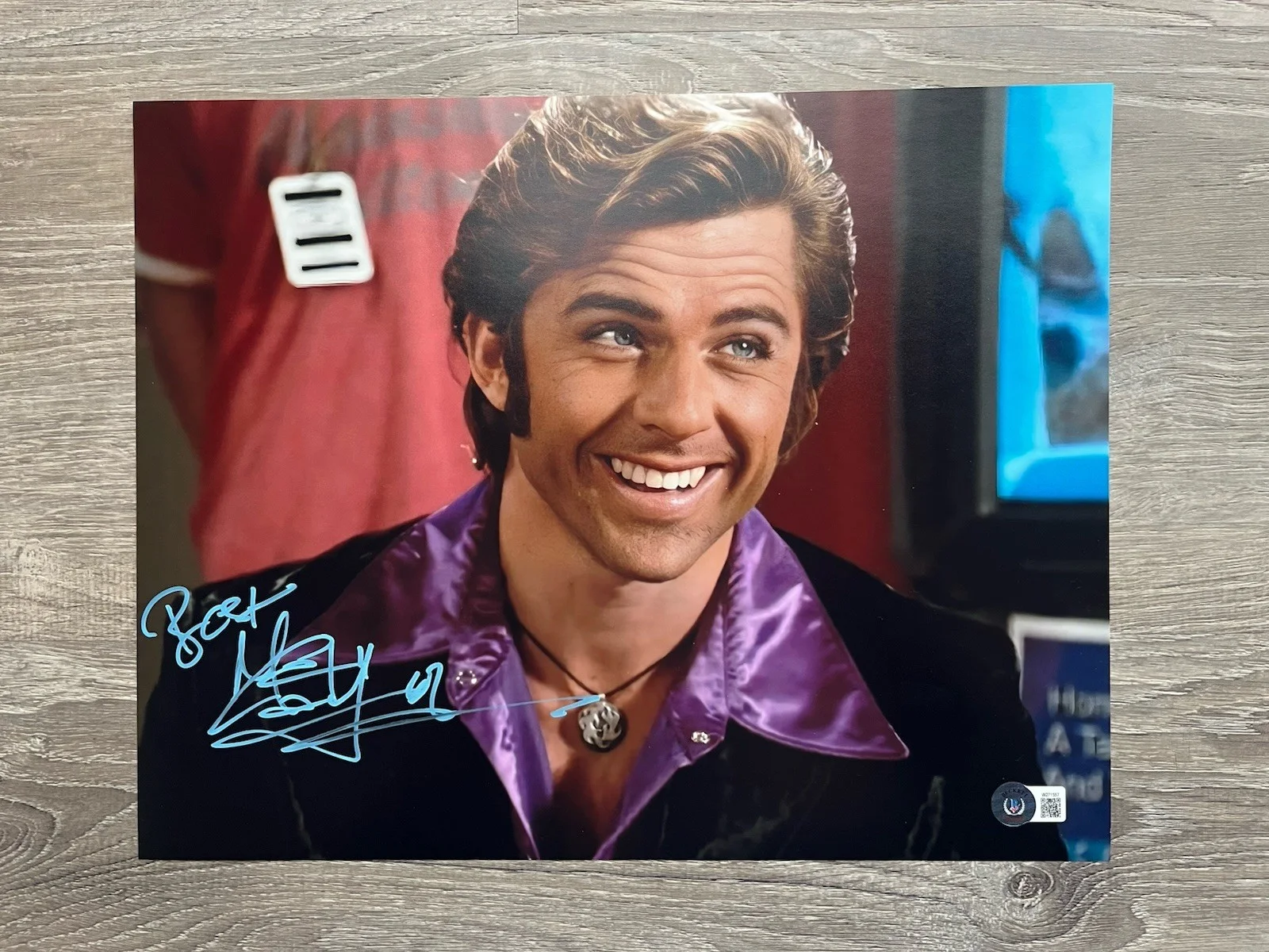 Maxwell Caulfield — Maxwell Caulfield Signed Rex Manning 11x14 Photo Beckett COA Empire Records, image 2