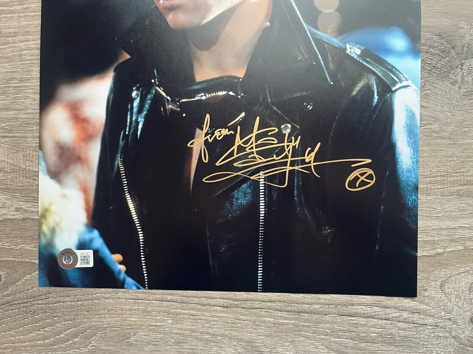 Maxwell Caulfield — Maxwell Caulfield Signed Michael Carrington 11x14 Photo Beckett COA Grease 2, изображение 4