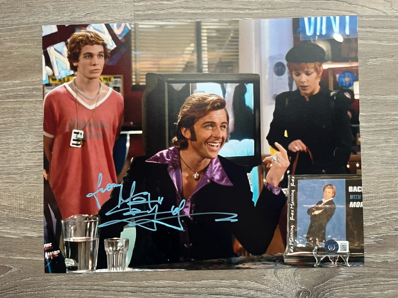 Maxwell Caulfield — QC Maxwell Caulfield Signed Rex Manning 11x14 Photo Beckett COA Empire Records, image 2