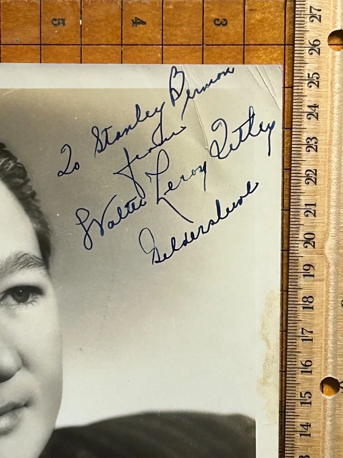 WALTER TETLEY—SIGNED PHOTO—GILDERSLEEVE•HARRIS+FAYE•FRED ALLEN•PEABODY Sherman, изображение 2