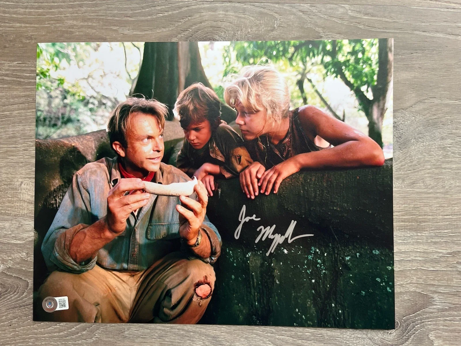 Joseph Mazzello — Joseph Mazzello Signed Jurassic Park 11x14 Photo Beckett COA Tim Murphy, изображение 2