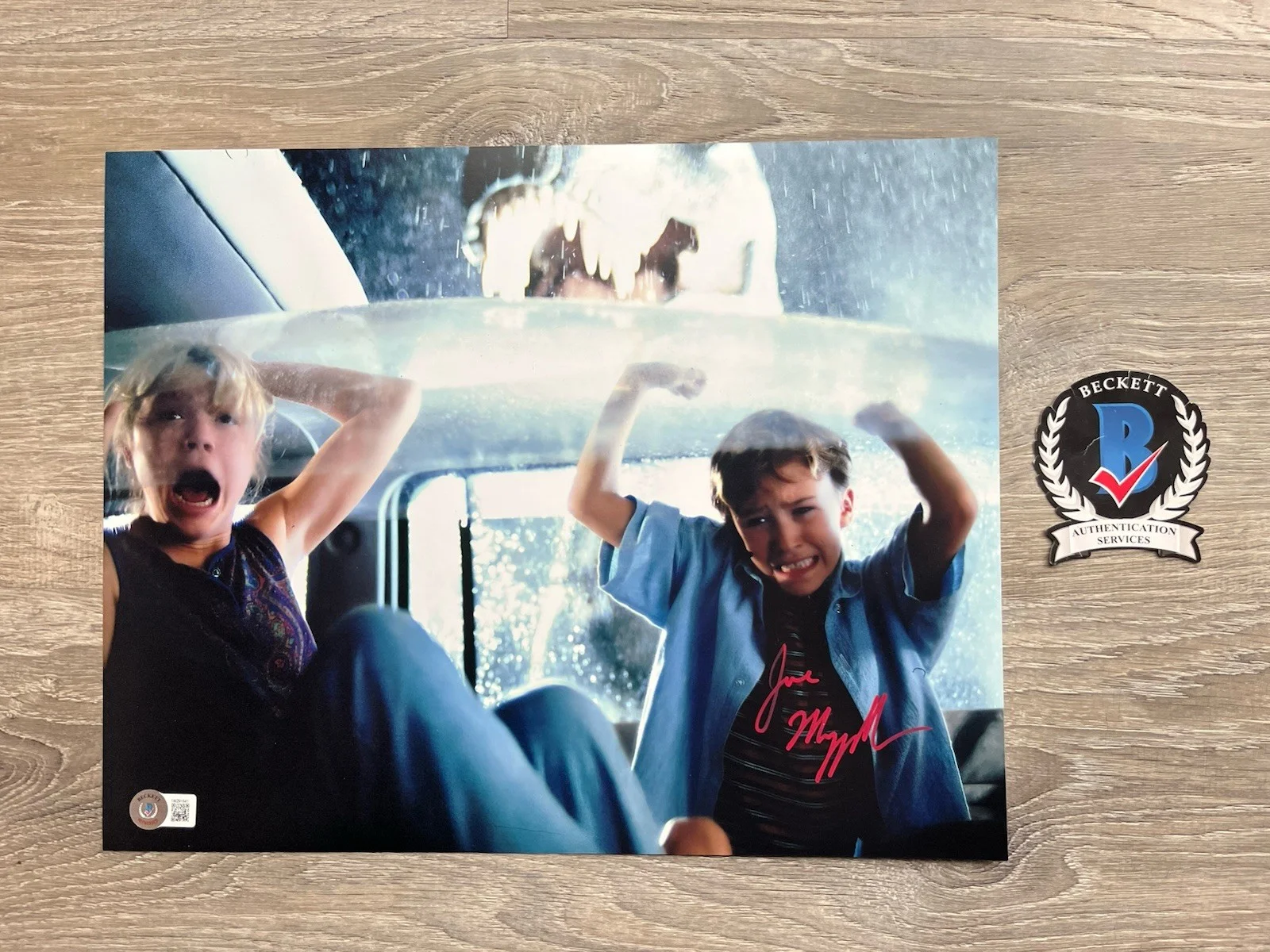 Joseph Mazzello — Joseph Mazzello Signed Jurassic Park 11x14 Photo Beckett COA Tim Murphy