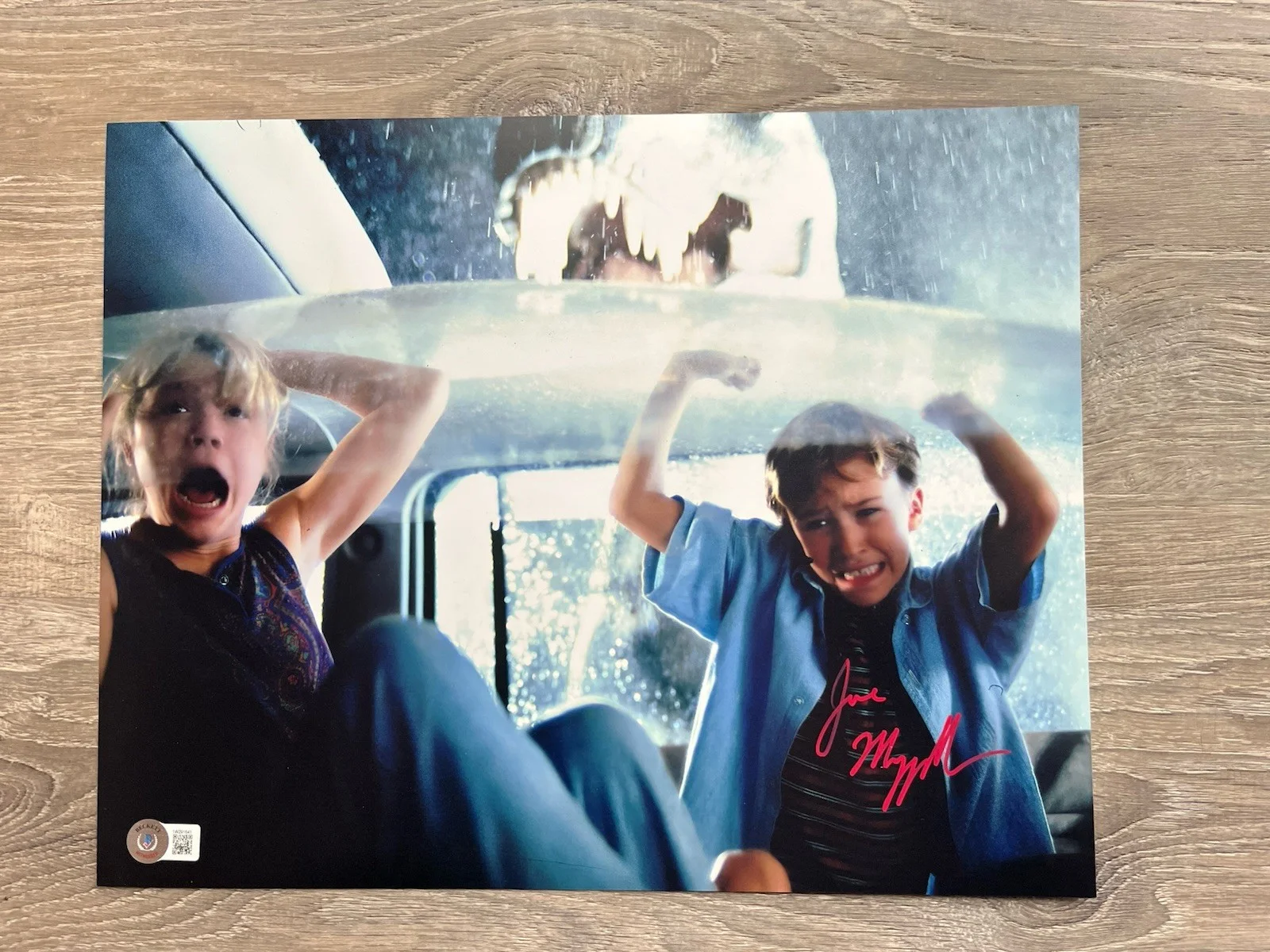 Joseph Mazzello — Joseph Mazzello Signed Jurassic Park 11x14 Photo Beckett COA Tim Murphy, image 2