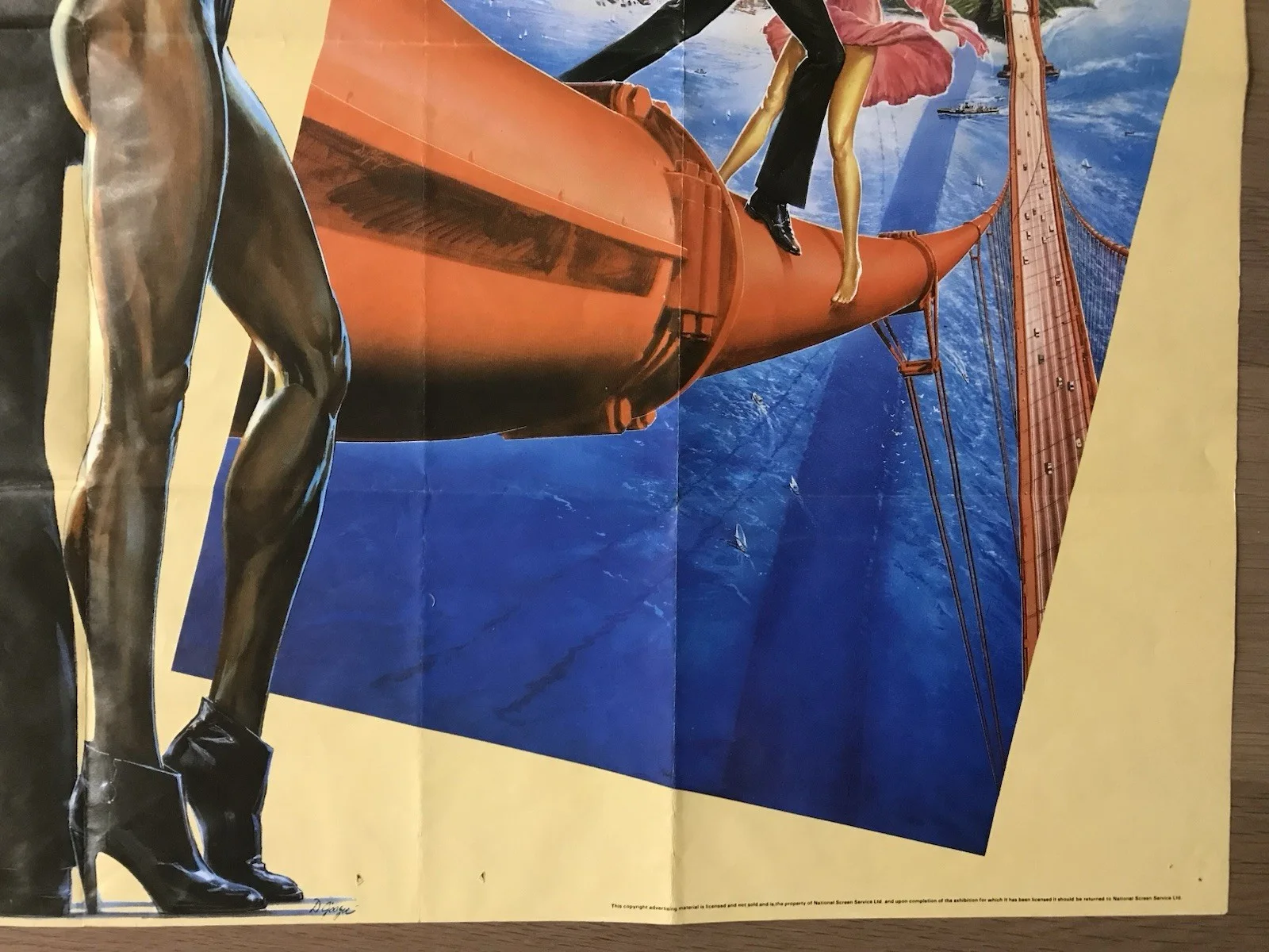 A View to a Kill (United Artists, 1985). Original British Quad Movie Poster, изображение 2