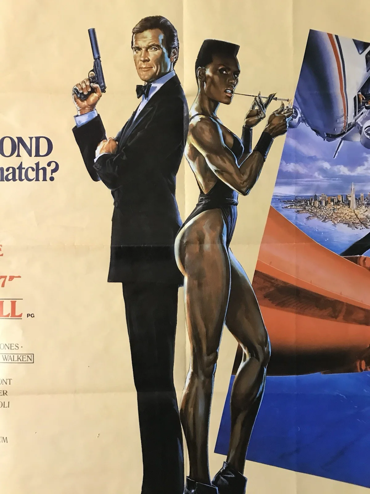 A View to a Kill (United Artists, 1985). Original British Quad Movie Poster, изображение 4