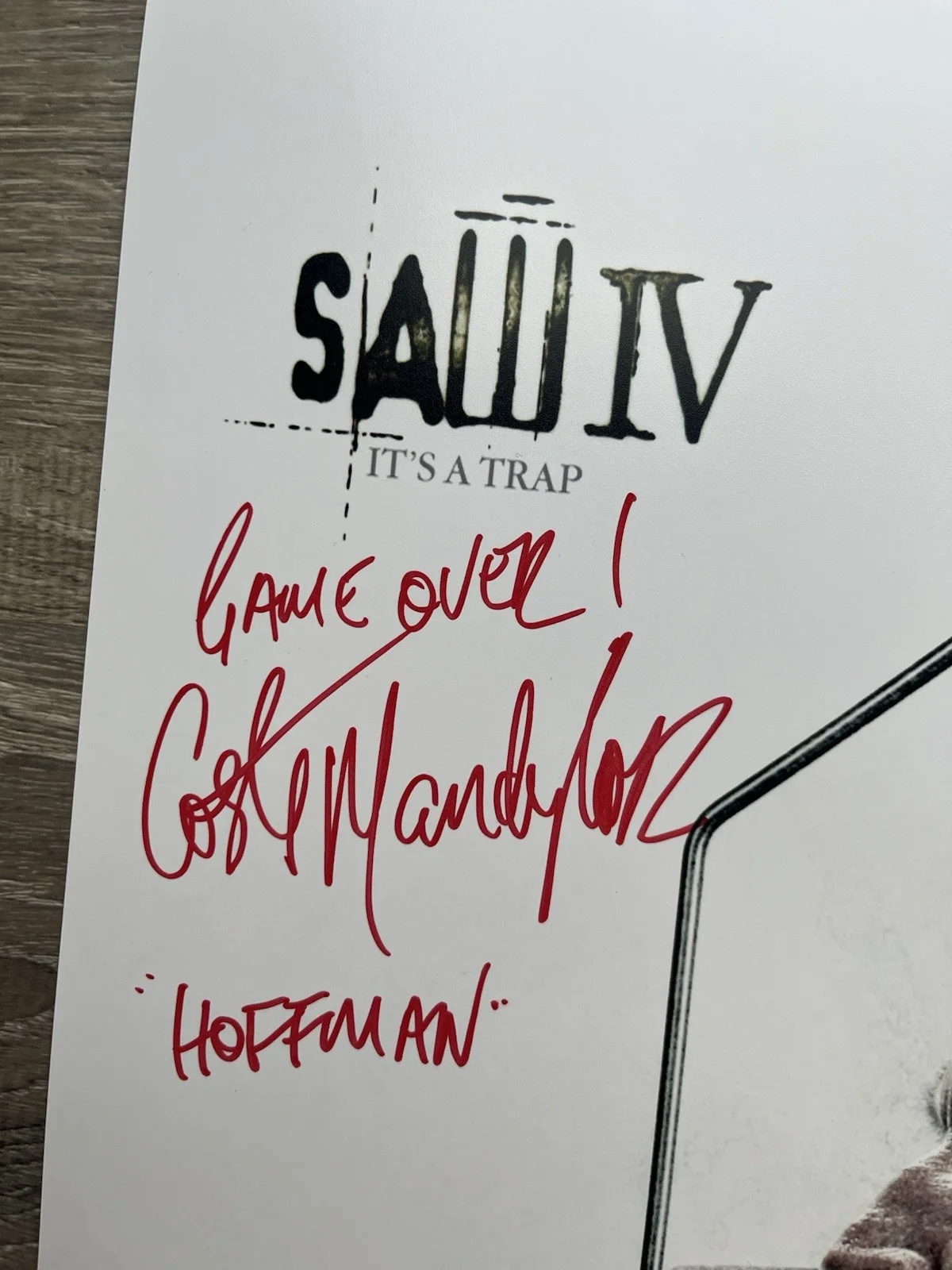 Costas Mandylor — Costas Mandylor Signed Saw IV 11x17 Photo JSA COA Detective Hoffman Jigsaw, изображение 4